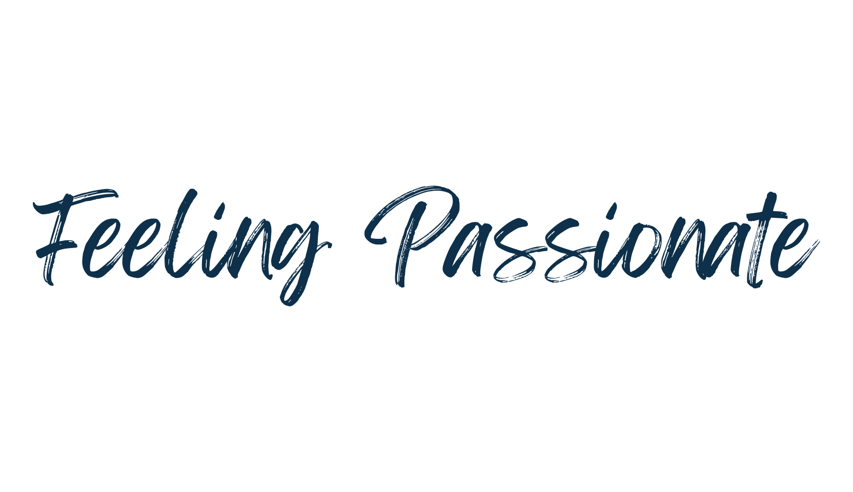 Feeling Passionate, brush font preview