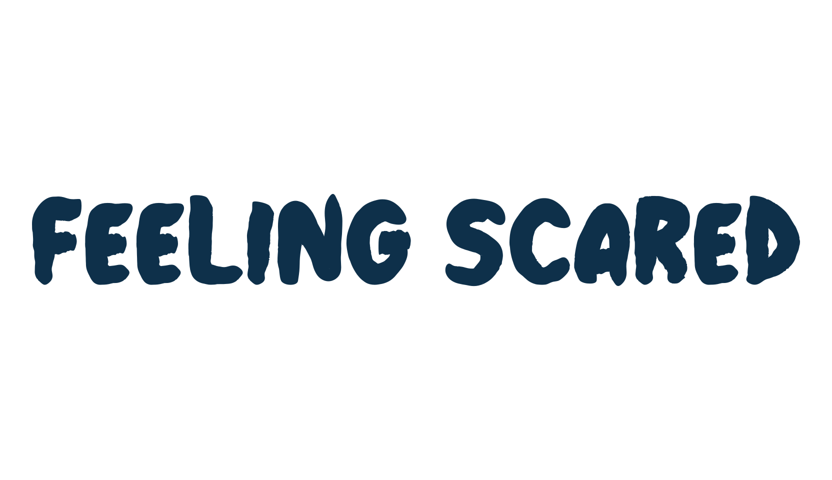 Feeling Scared, display market font preview