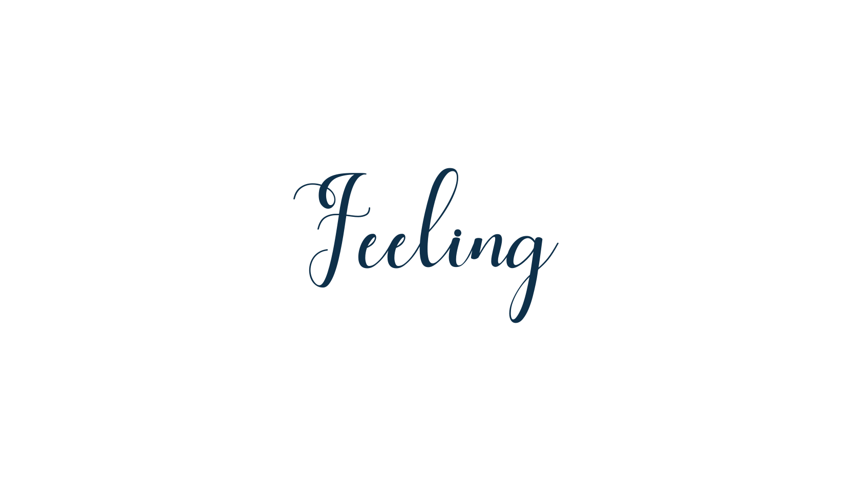 Feeling, calligraphy font preview