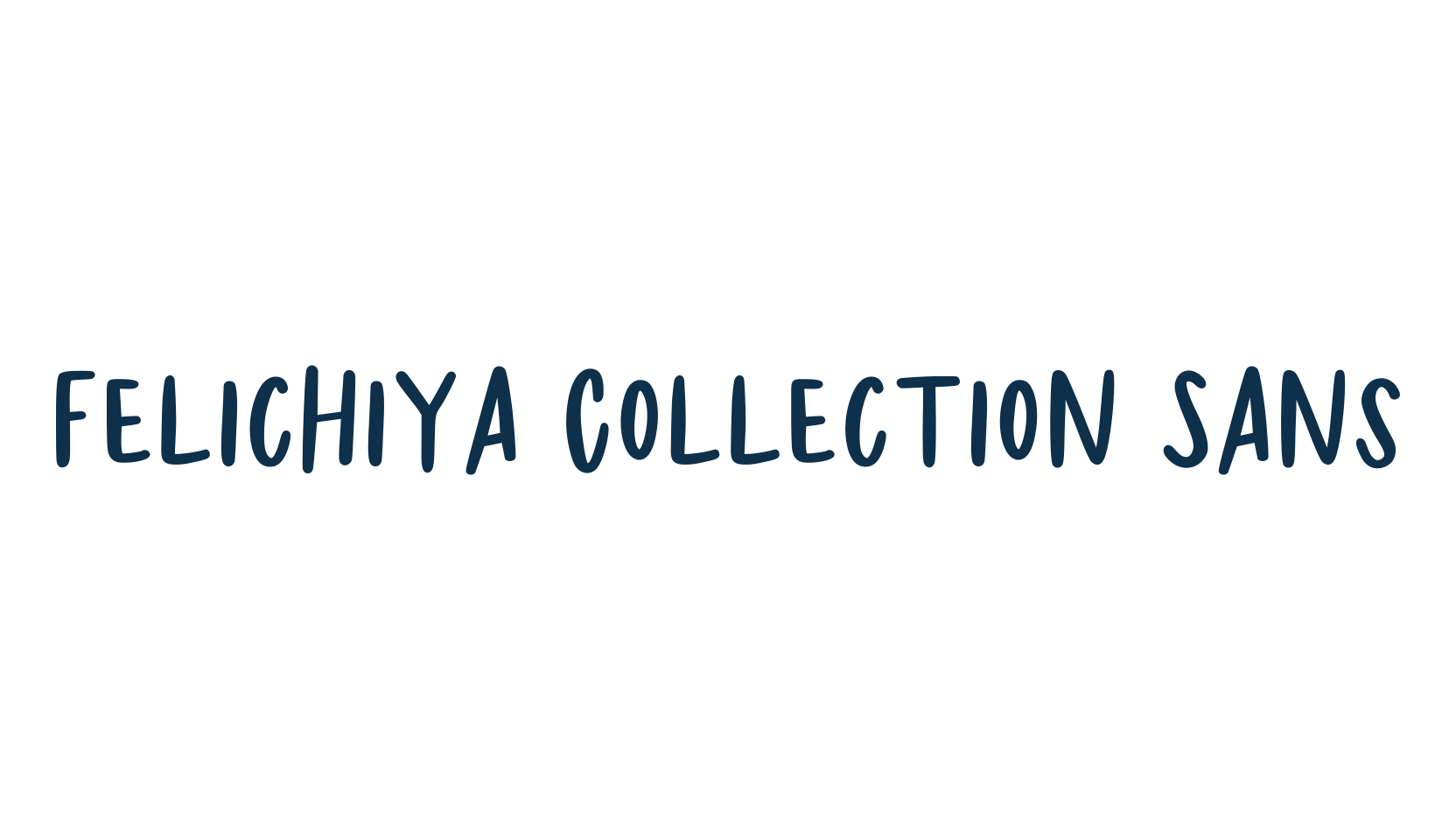Felichiya Collection Sans, fancy decorative font preview