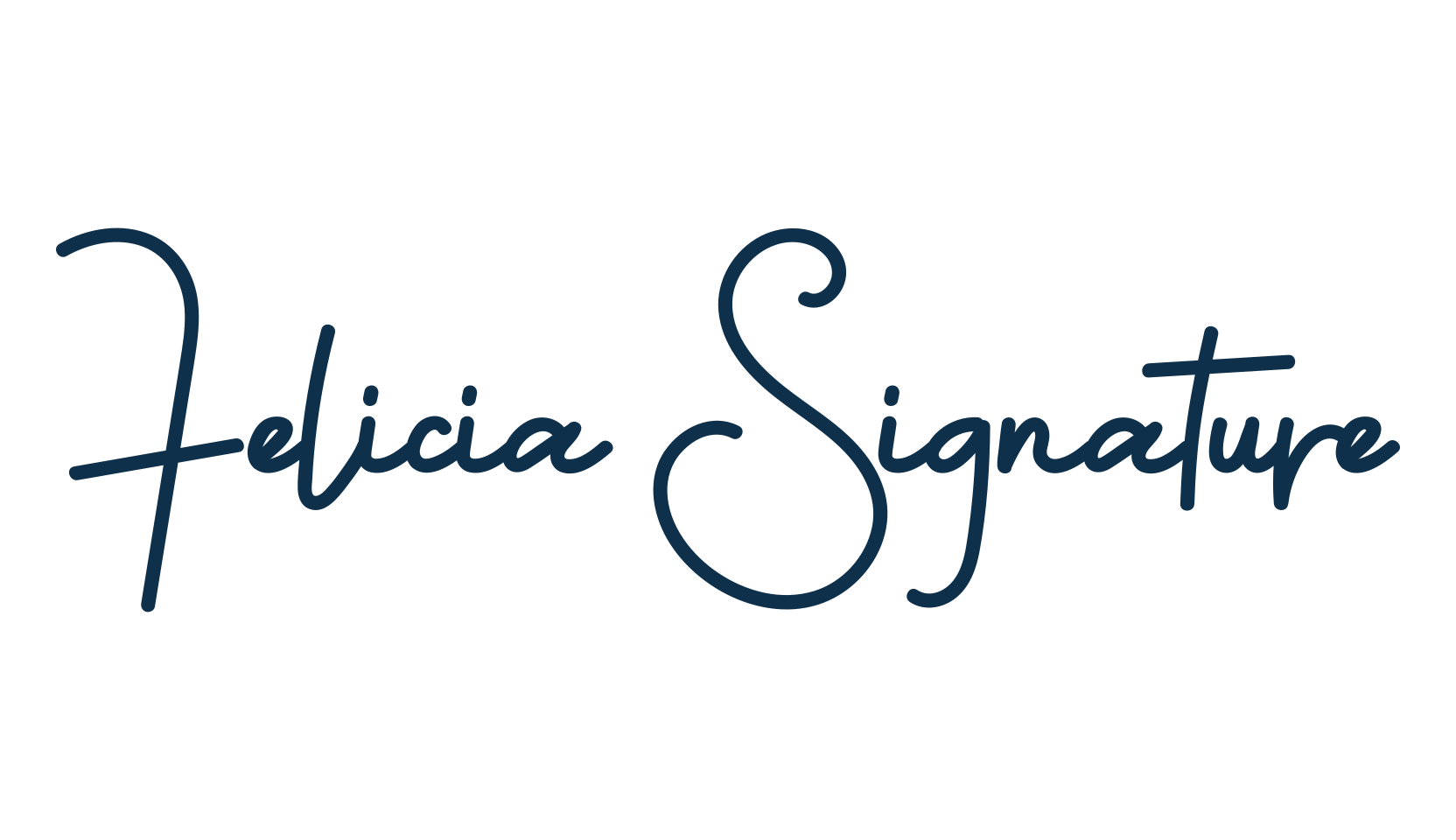 Felicia Signature, handwriting font preview