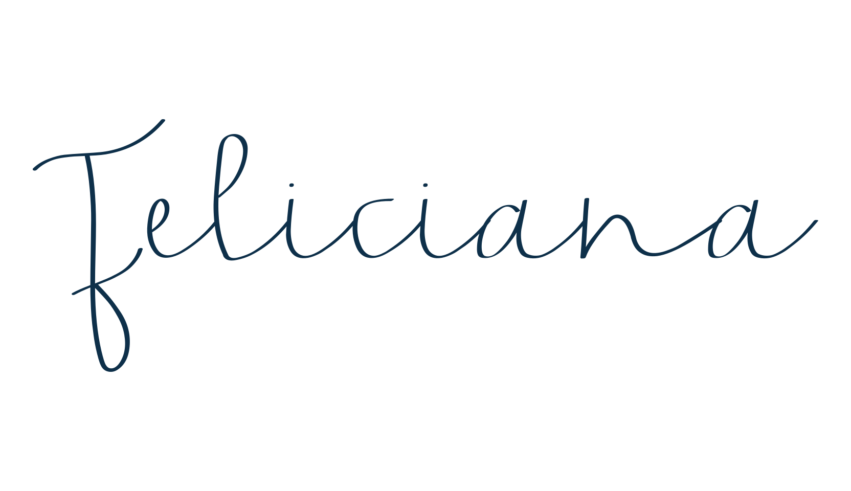 Feliciana, script handwritten fancy decorative calligraphy font preview