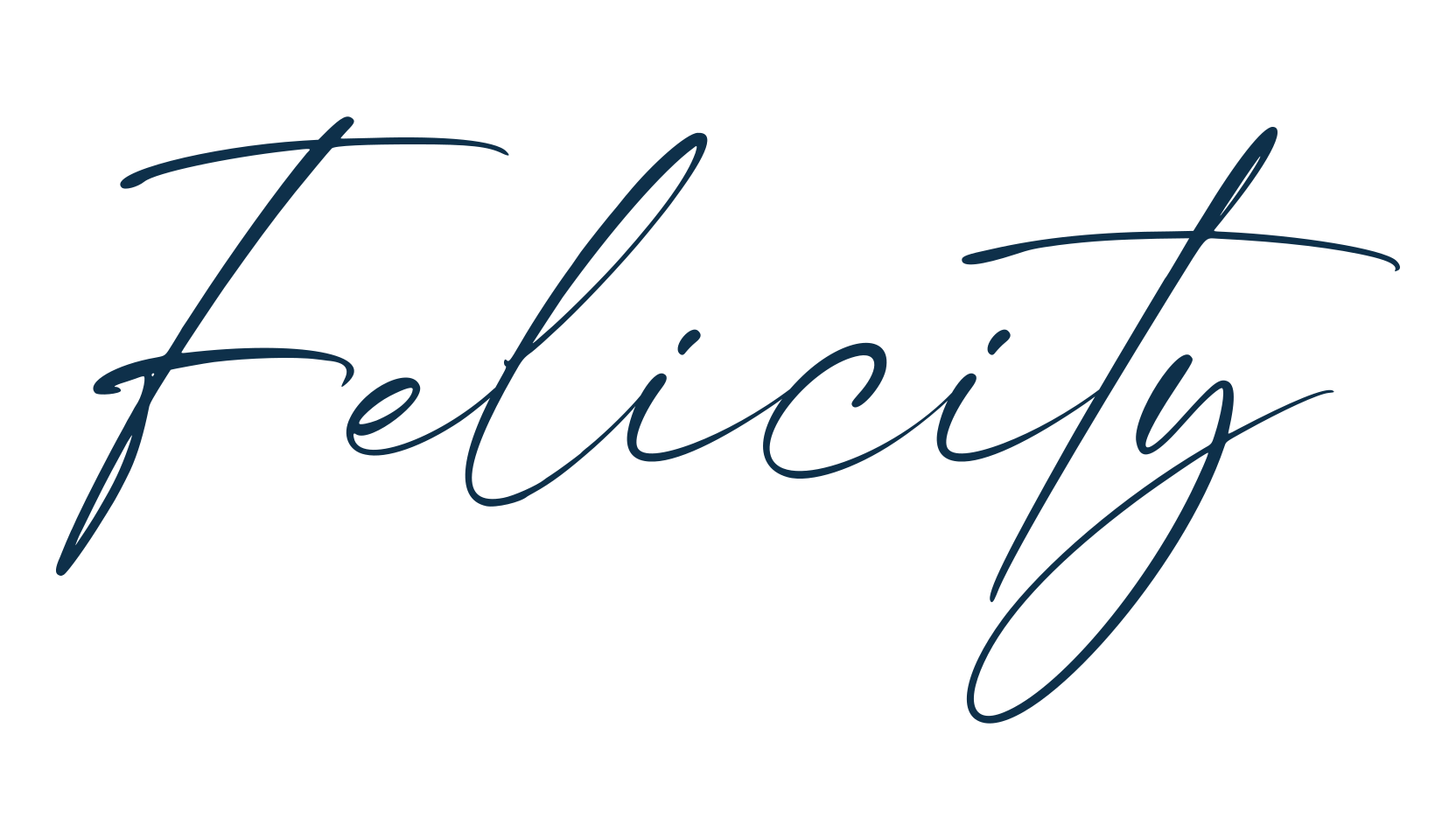 Felicity, handwriting font preview