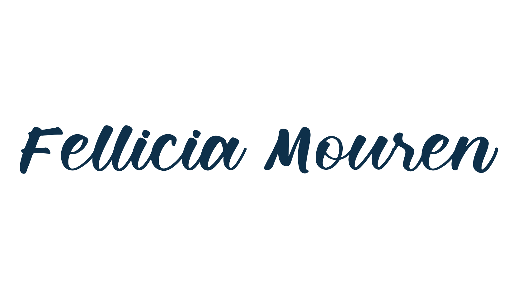 Fellicia Mouren, fancy various decorative script calligraphy font preview