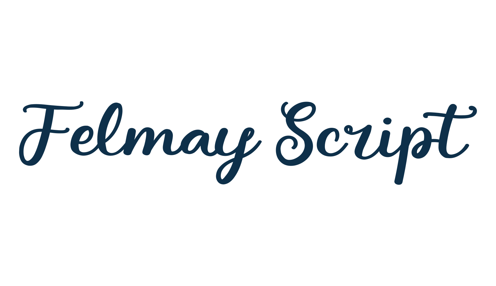 Felmay Script, script calligraphy fancy decorative font preview