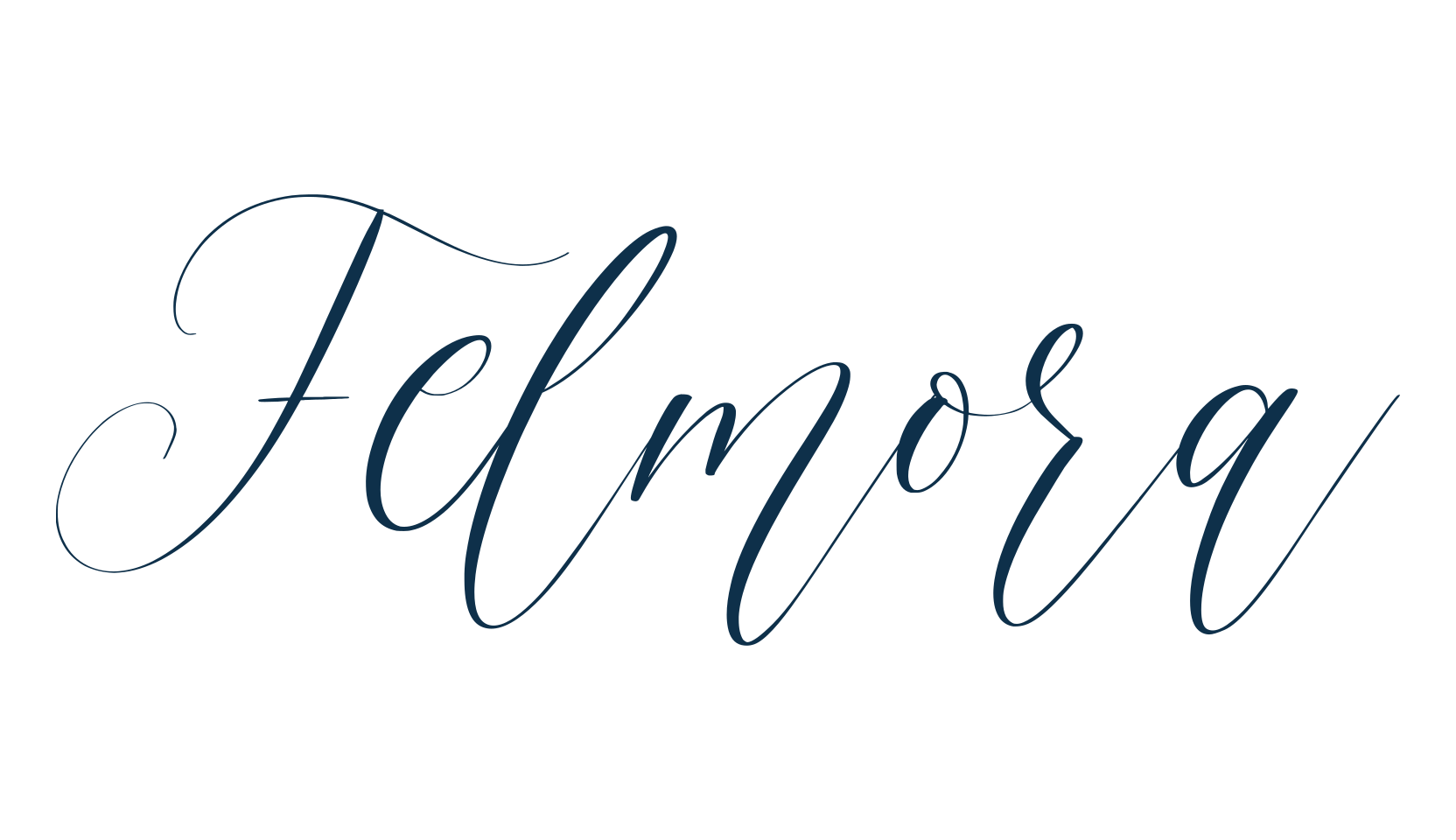 Felmora, calligraphy font preview