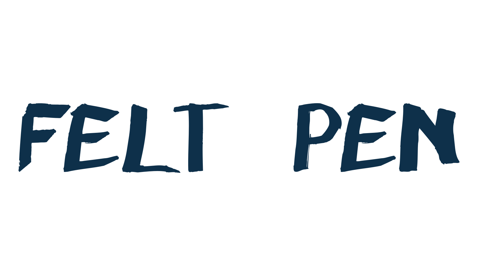 Felt Pen, script brush fancy decorative calligraphy font preview
