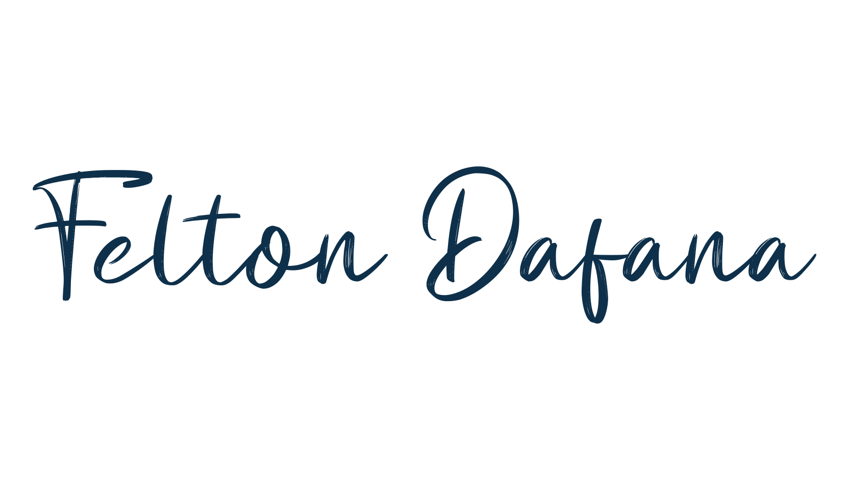 Felton Dafana, script brush fancy decorative calligraphy font preview