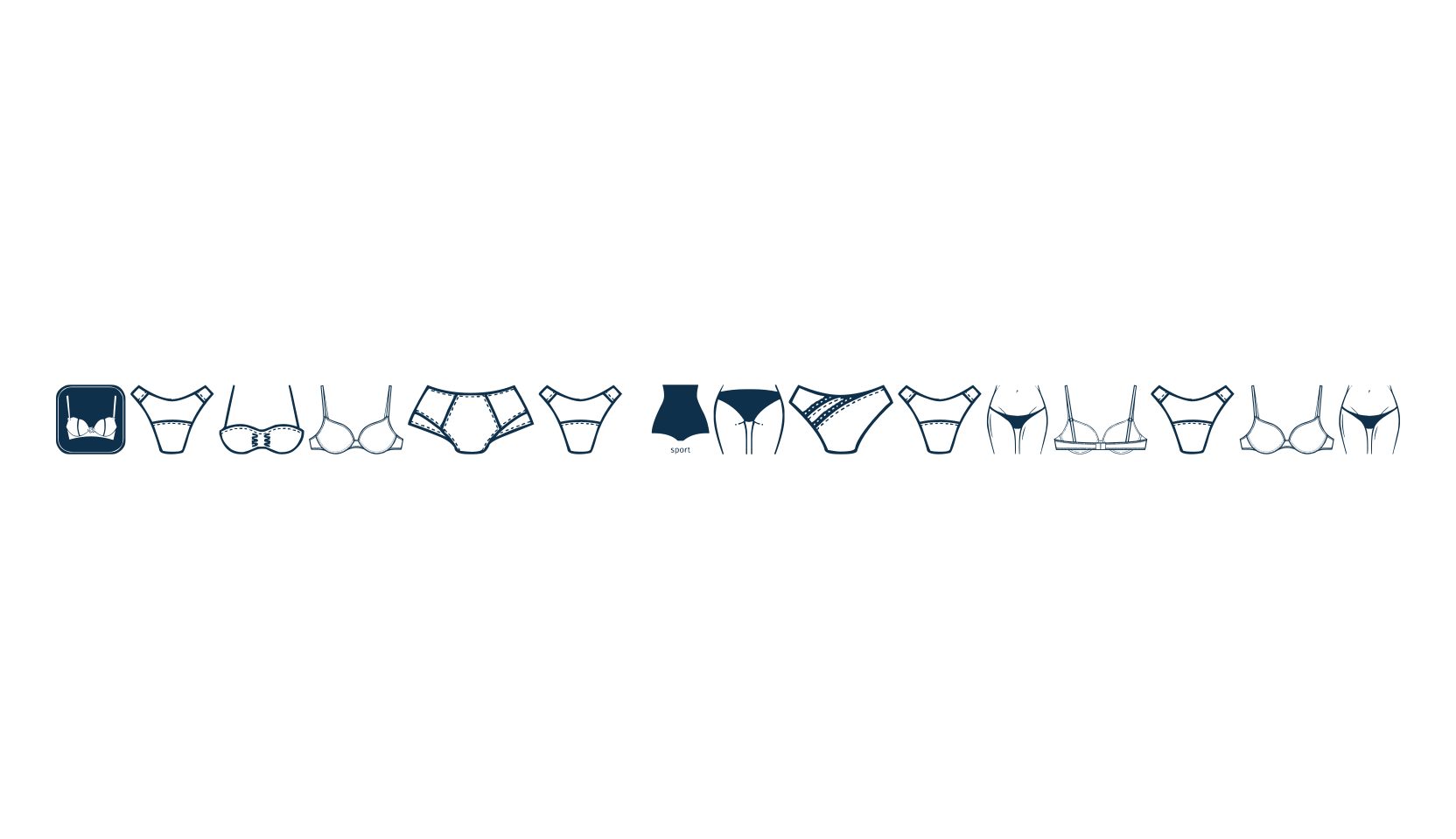 Female Underwear, fancy decorative font preview