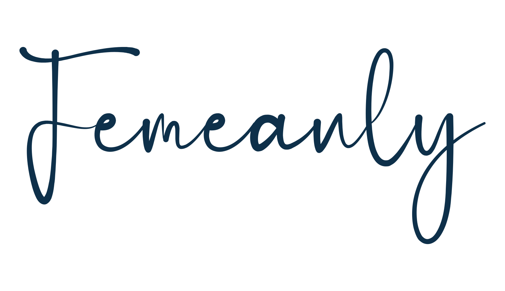 Femeanly, script handwritten fancy decorative calligraphy font preview