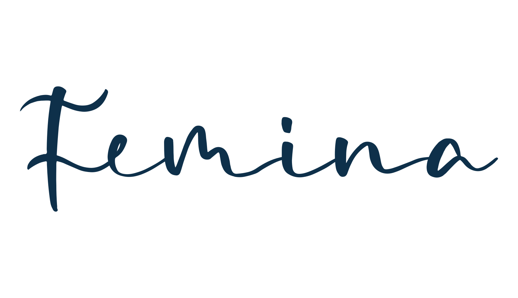 Femina, handwriting font preview