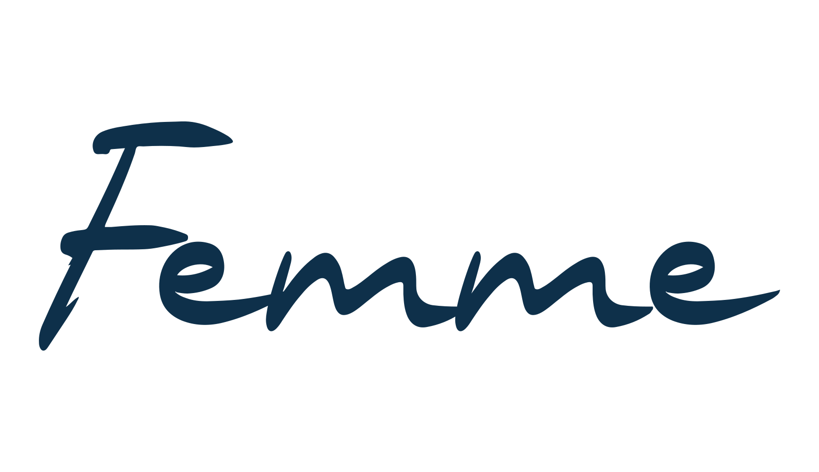 Femme, handwriting font preview