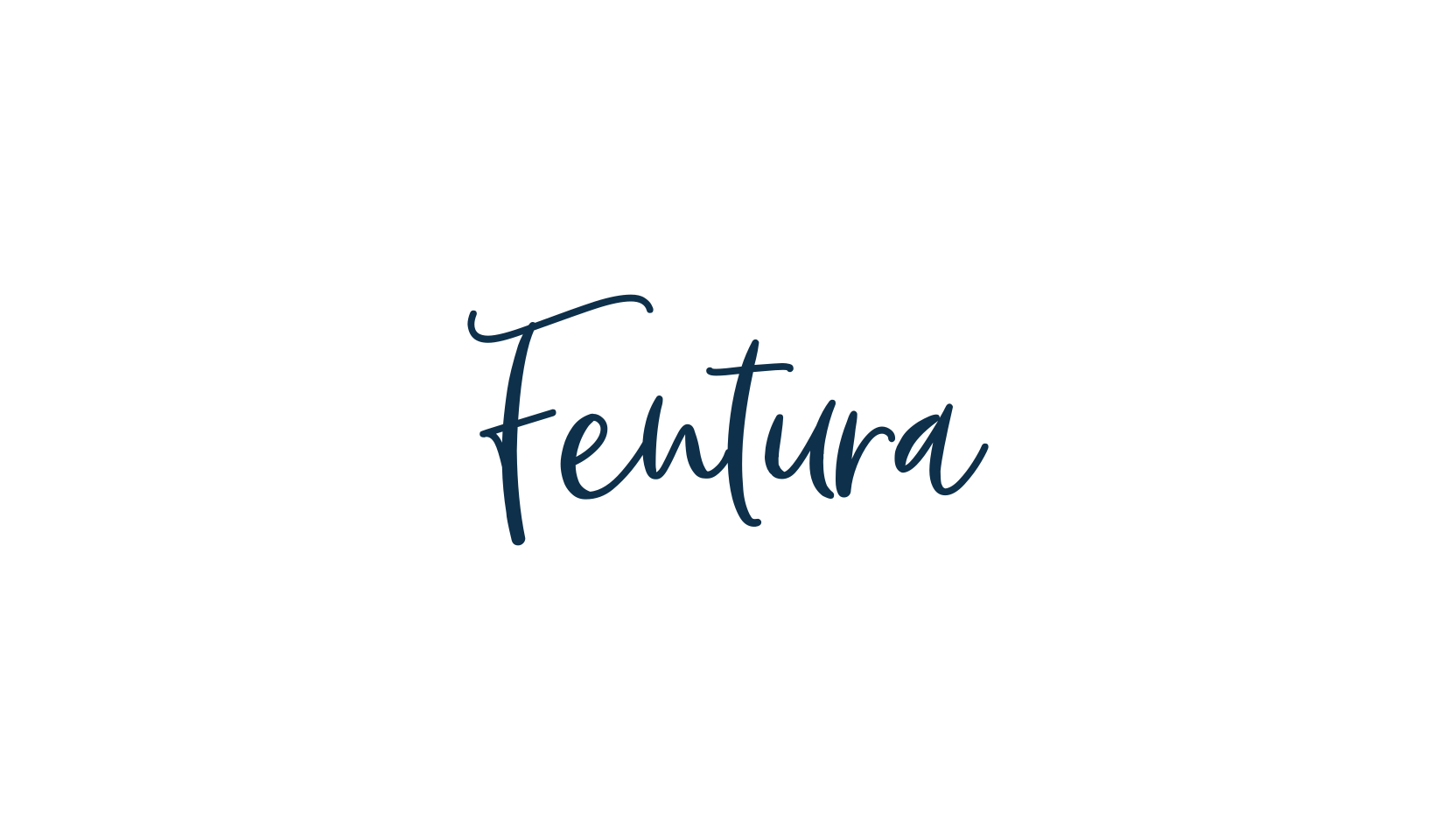 Fentura, handwriting font preview