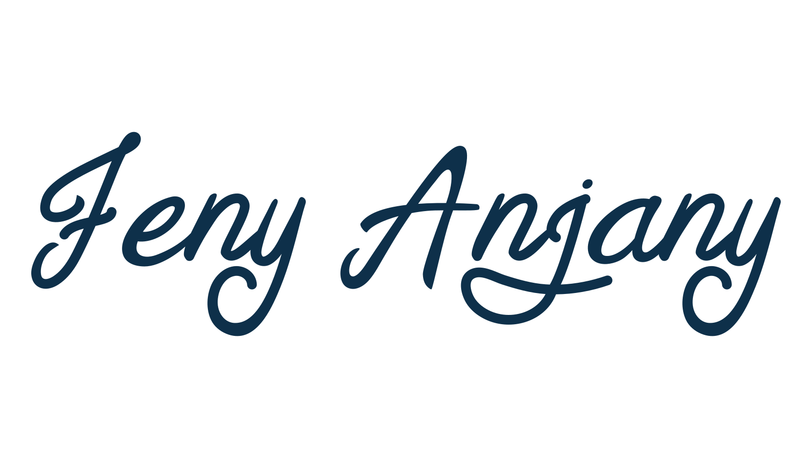 Feny Anjany, fancy decorative font preview