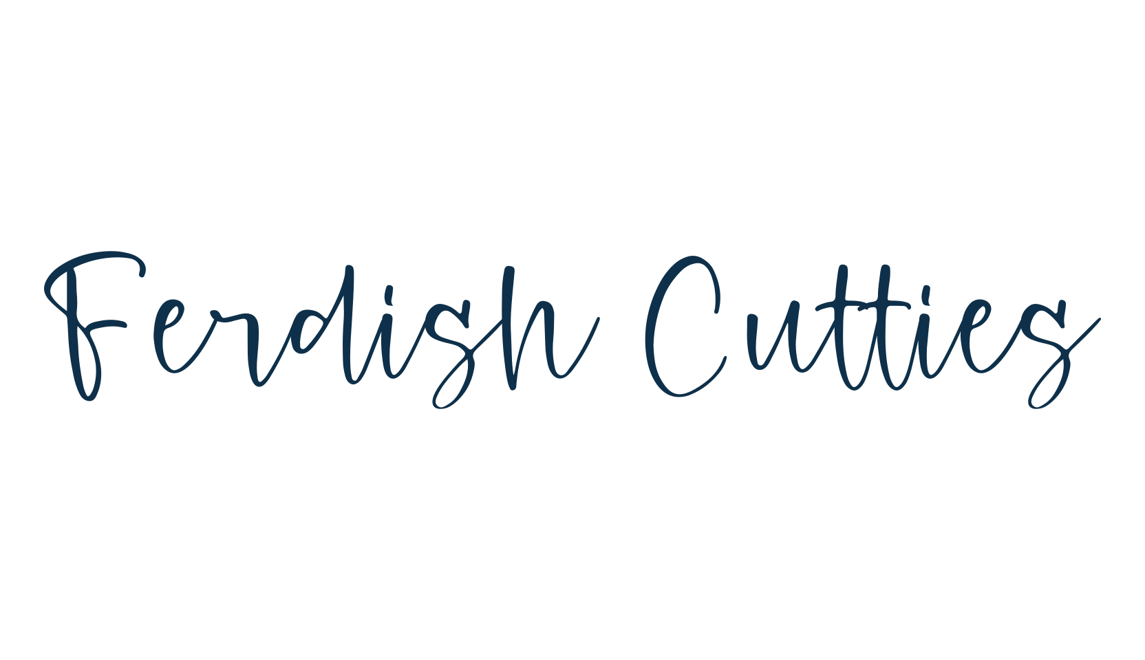 Ferdish Cutties, handwriting font preview