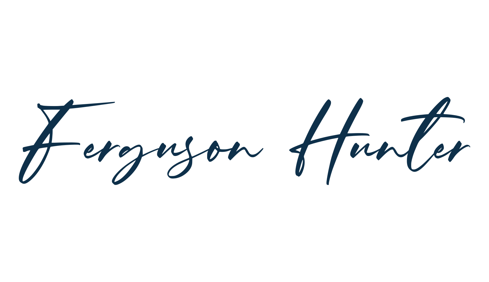 Ferguson Hunter, handwriting font preview