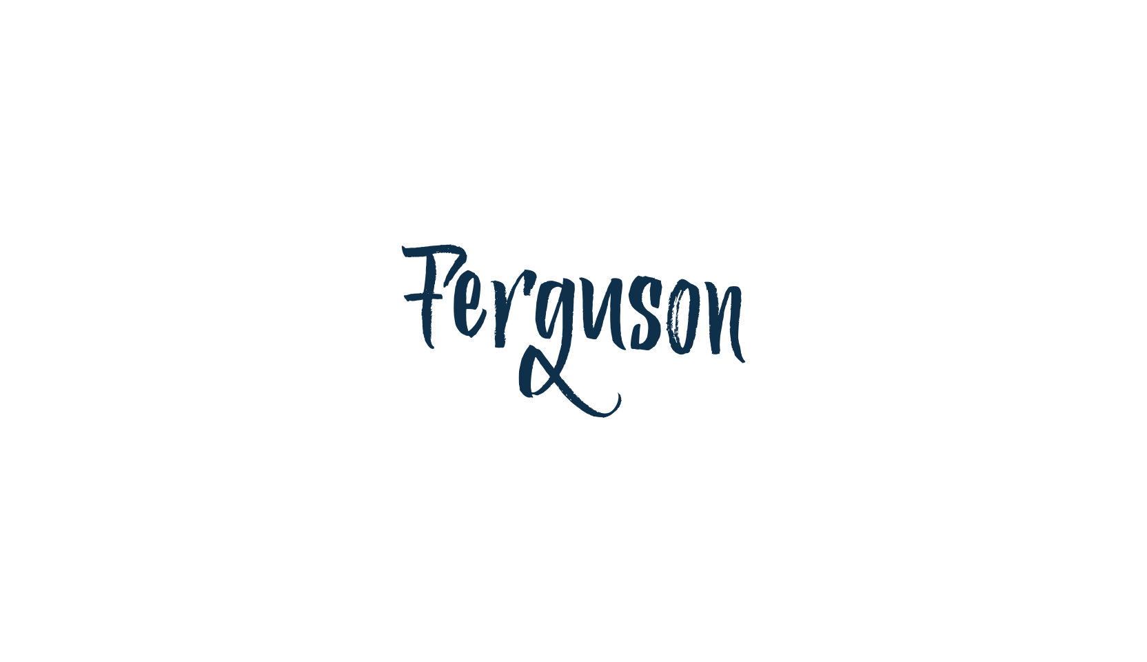 Ferguson, script handwritten fancy decorative calligraphy font preview