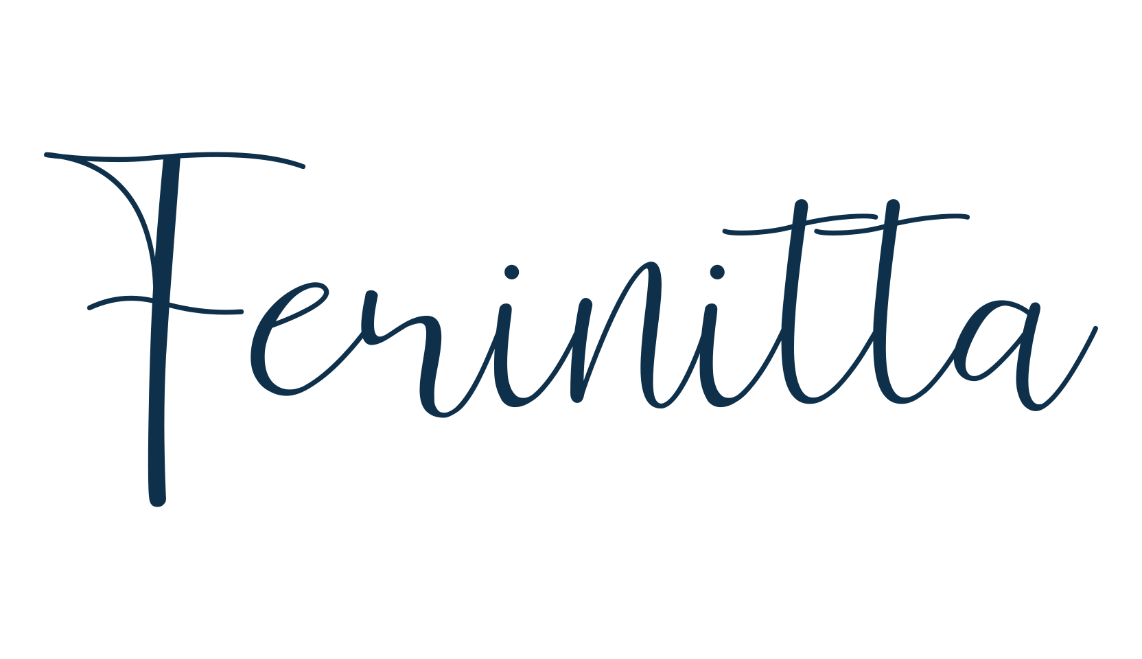 Ferinitta, calligraphy font preview