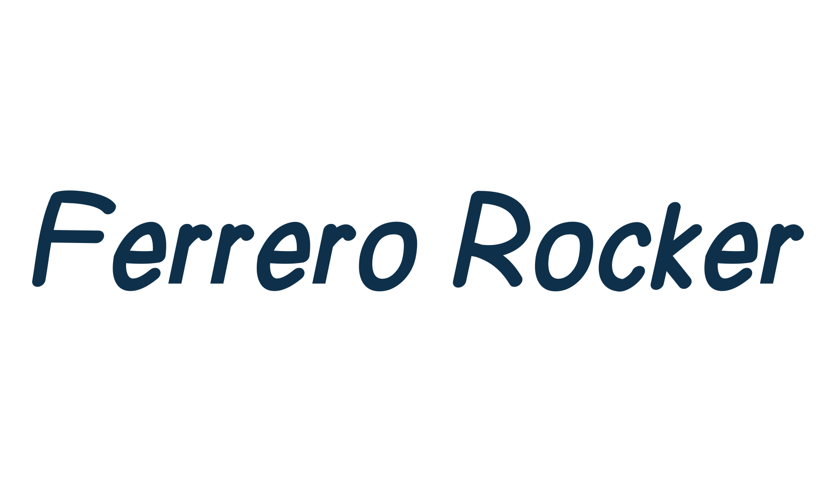 Ferrero Rocker, fancy cartoon decorative comic font preview