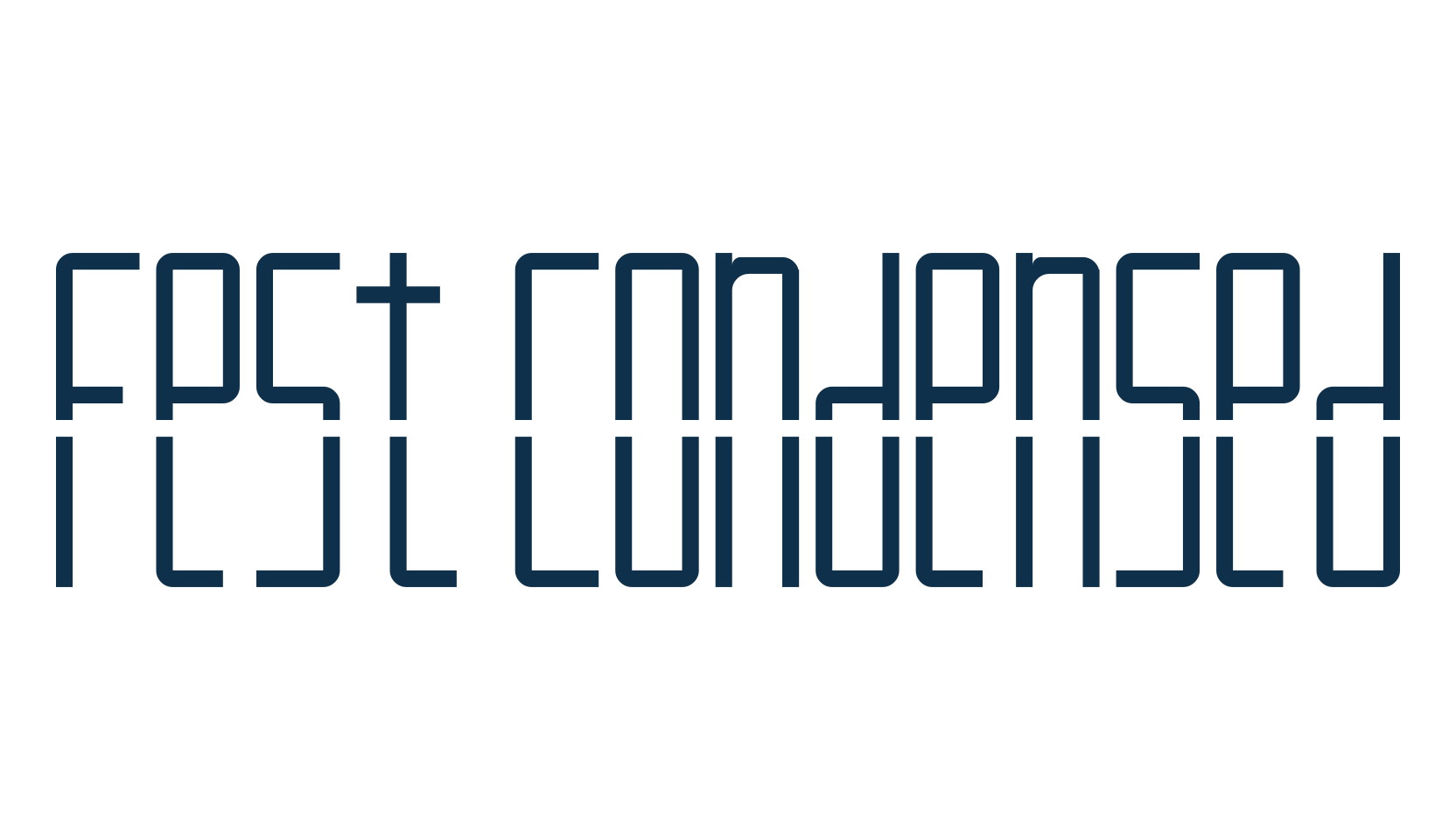 Fest Condensed, various font preview