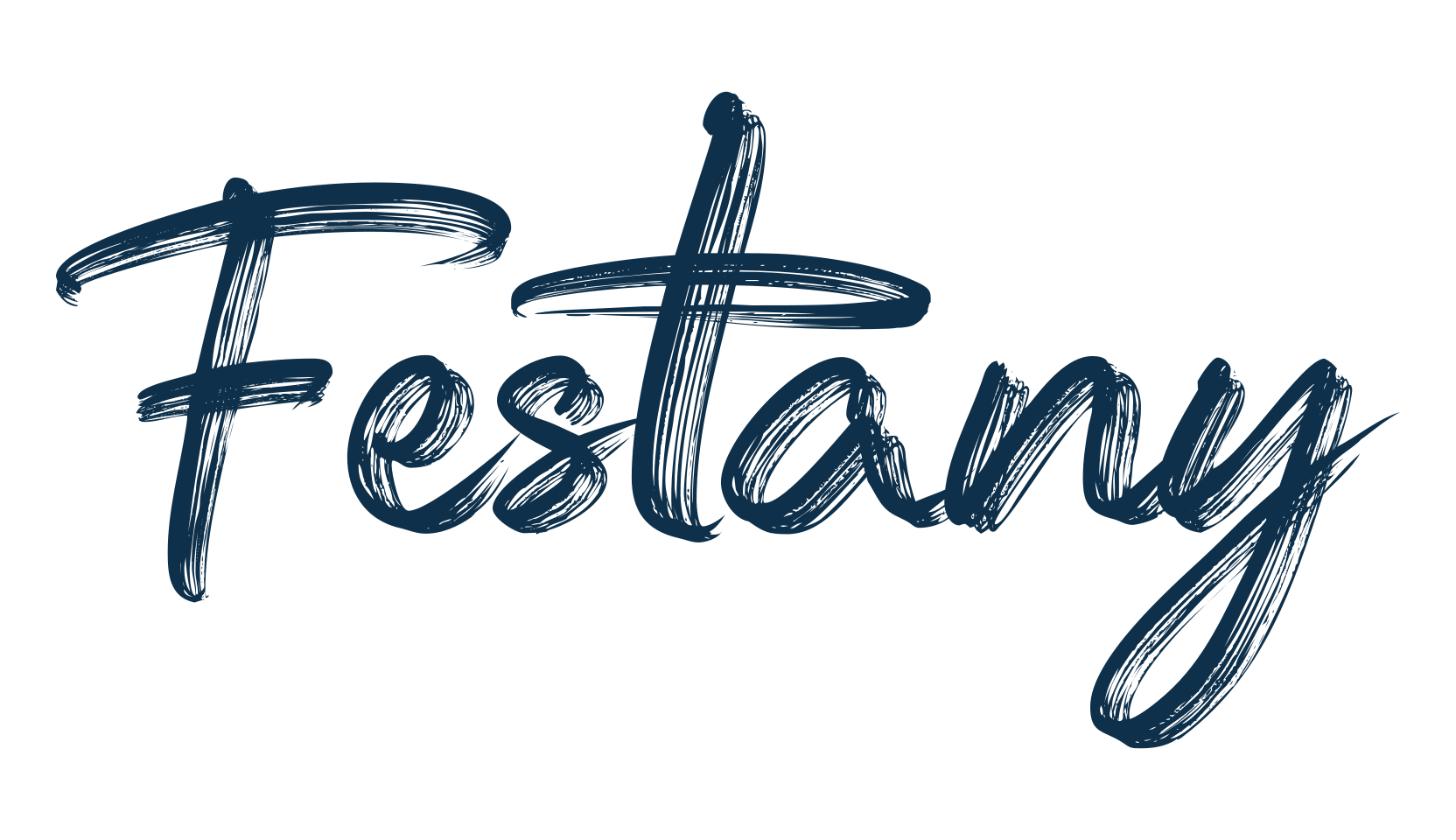Festany, brush font preview