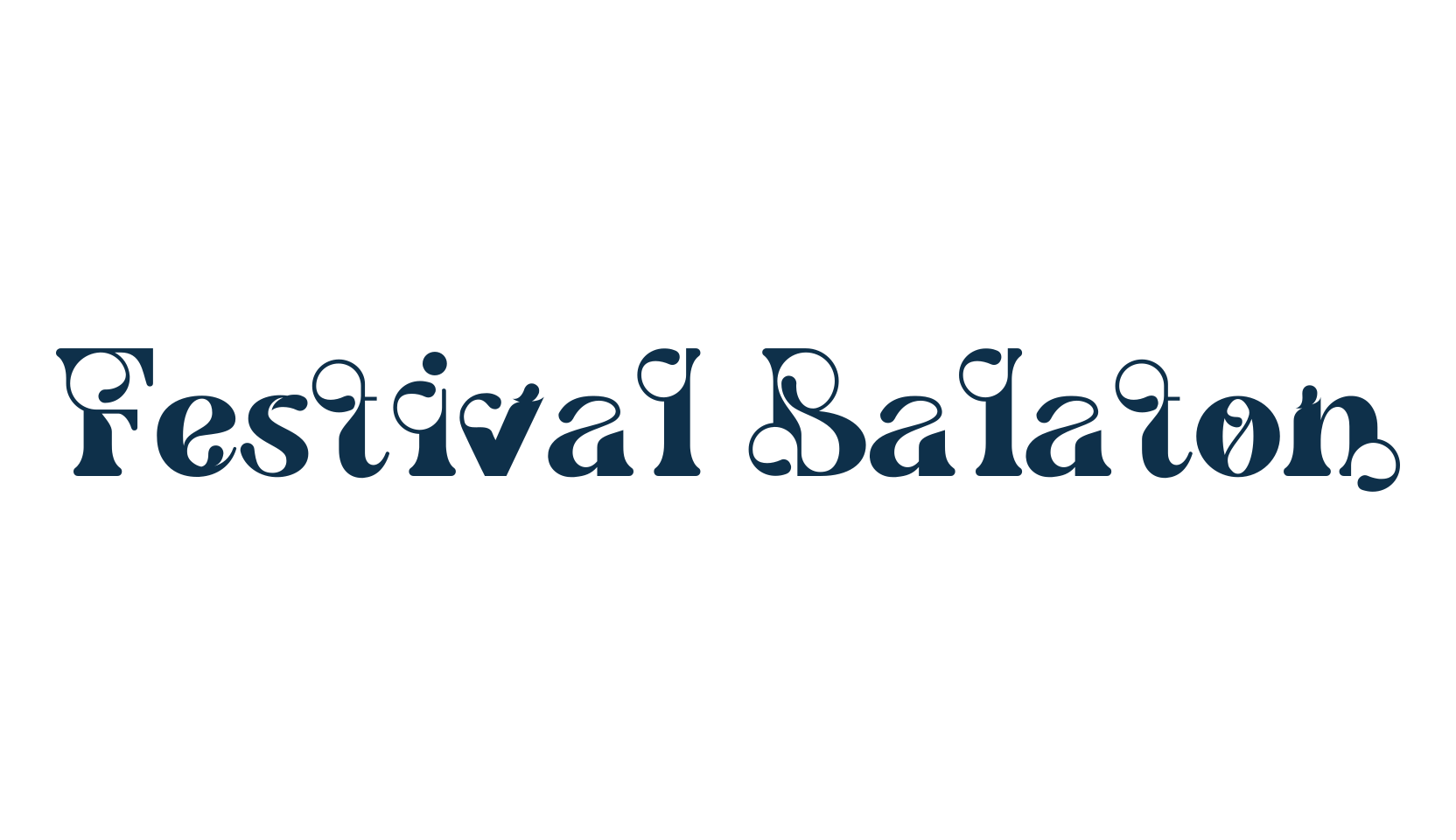 Festival Balaton, groovy font preview