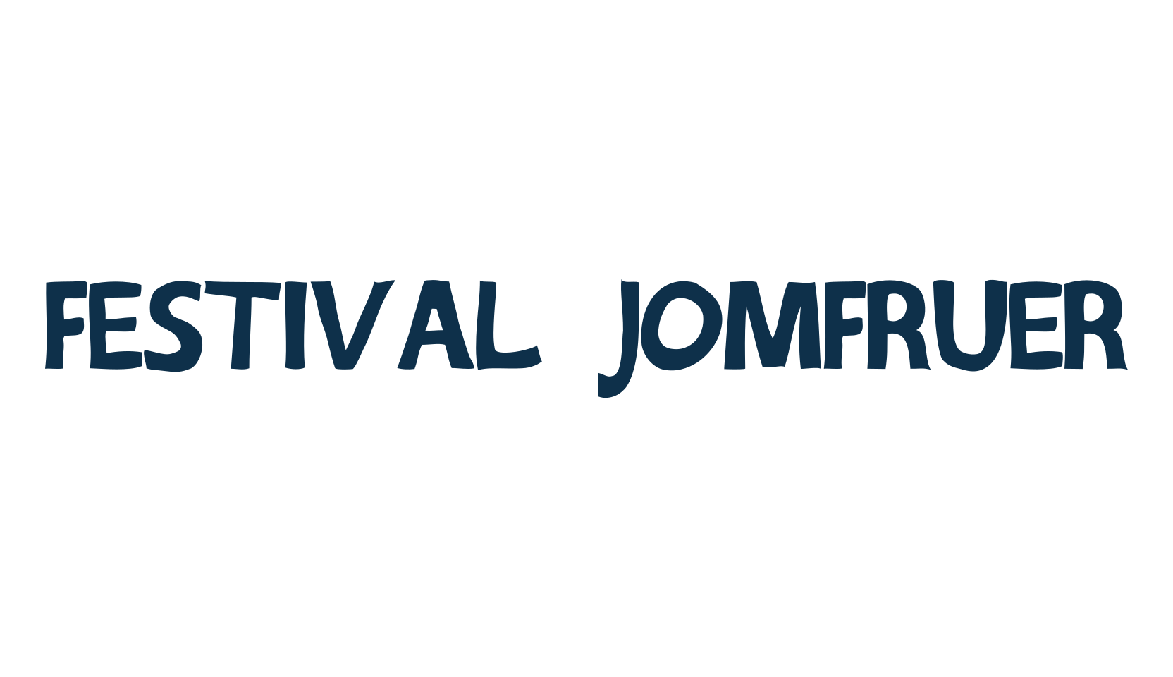 Festival Jomfruer, fancy various decorative font preview