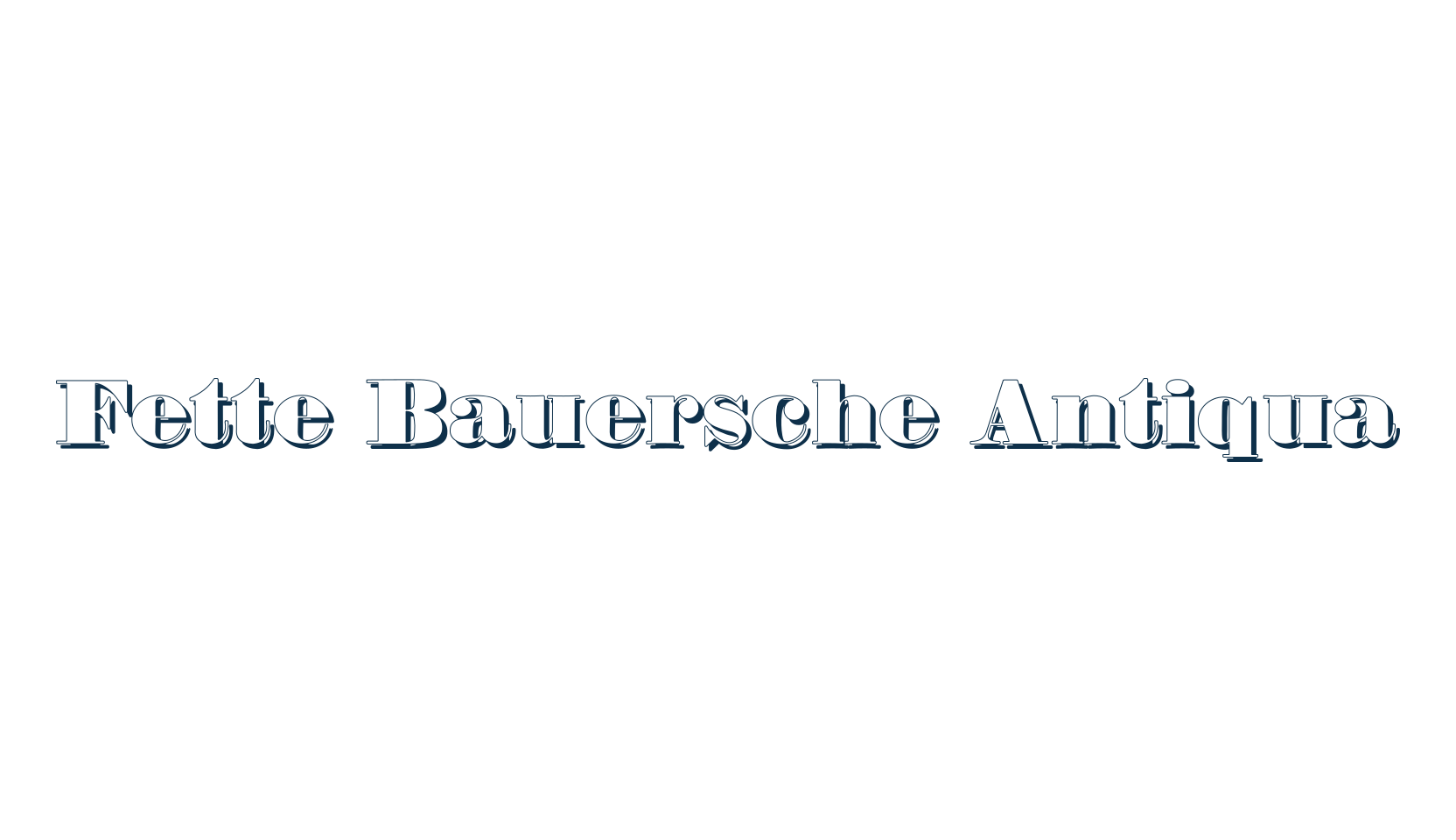 Fette Bauersche Antiqua, serif font preview