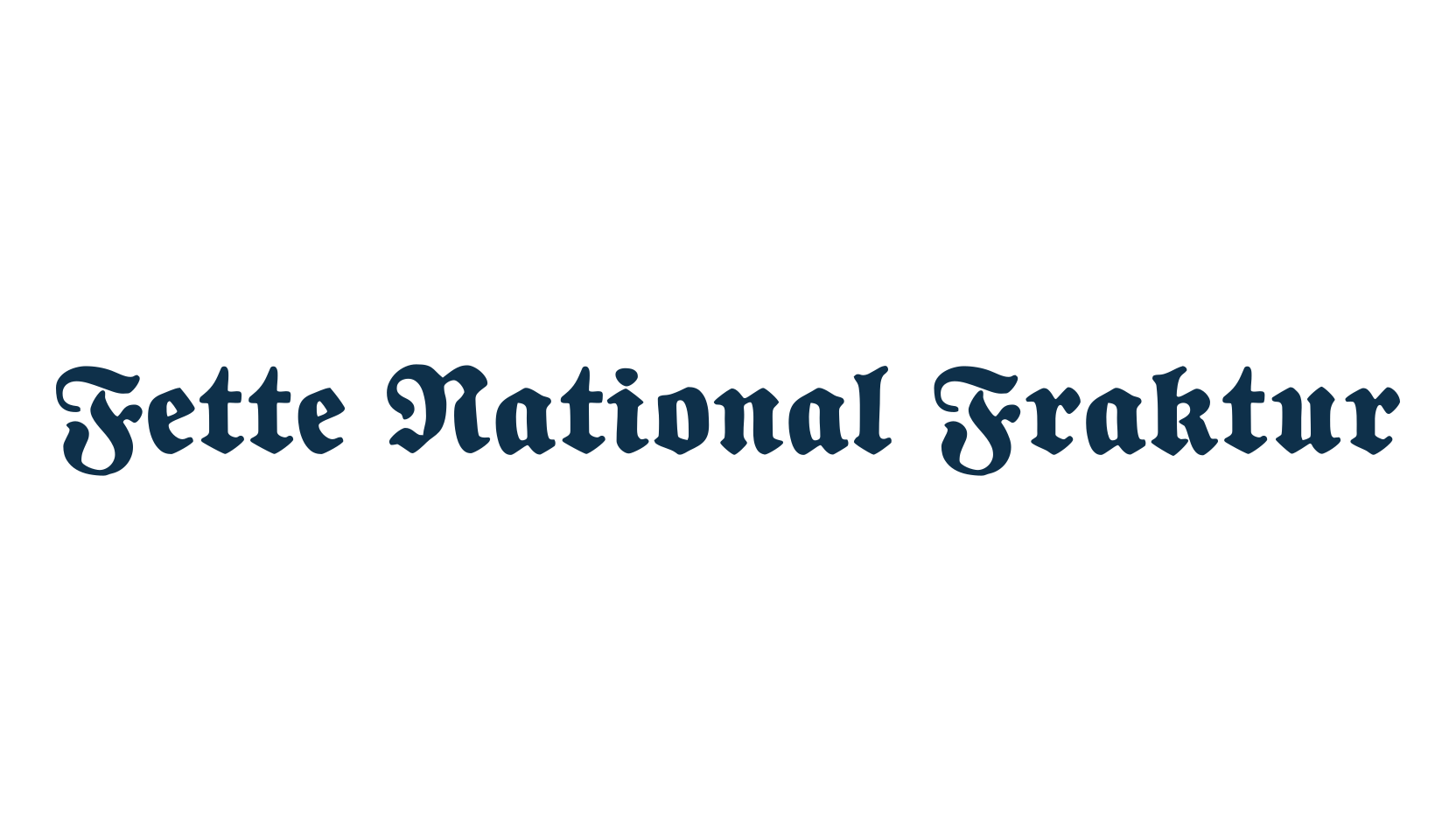 Fette National Fraktur, gothic medieval font preview
