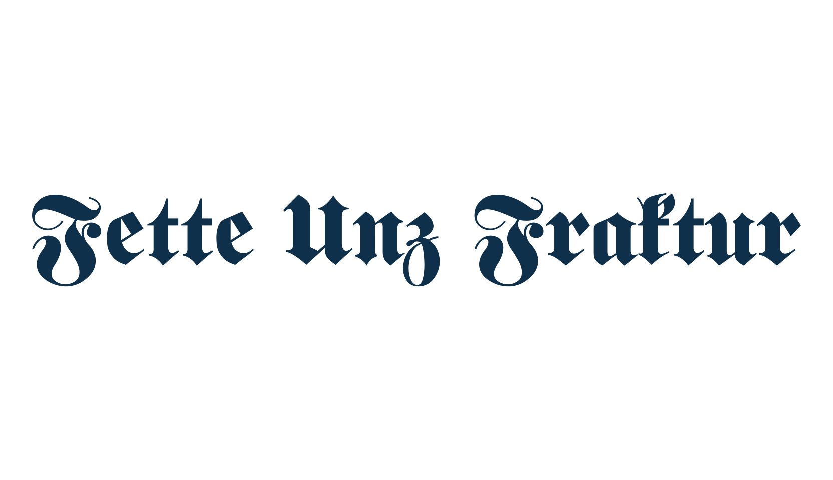 Fette Unz Fraktur, gothic medieval font preview
