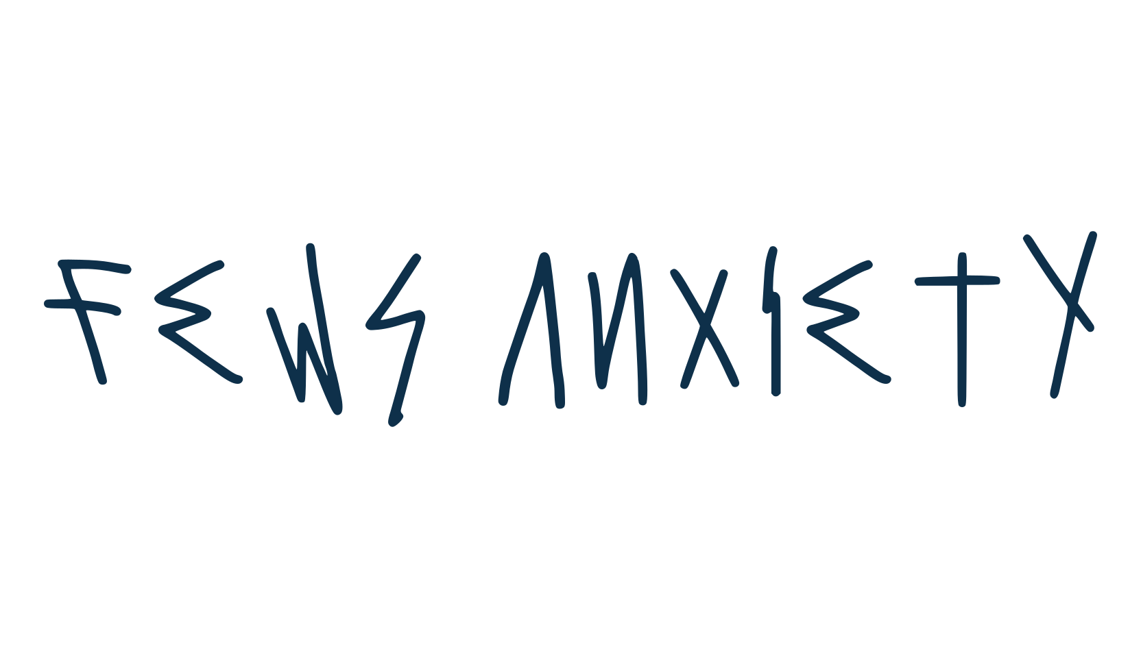 Fews Anxiety, script graffiti fancy decorative calligraphy font preview