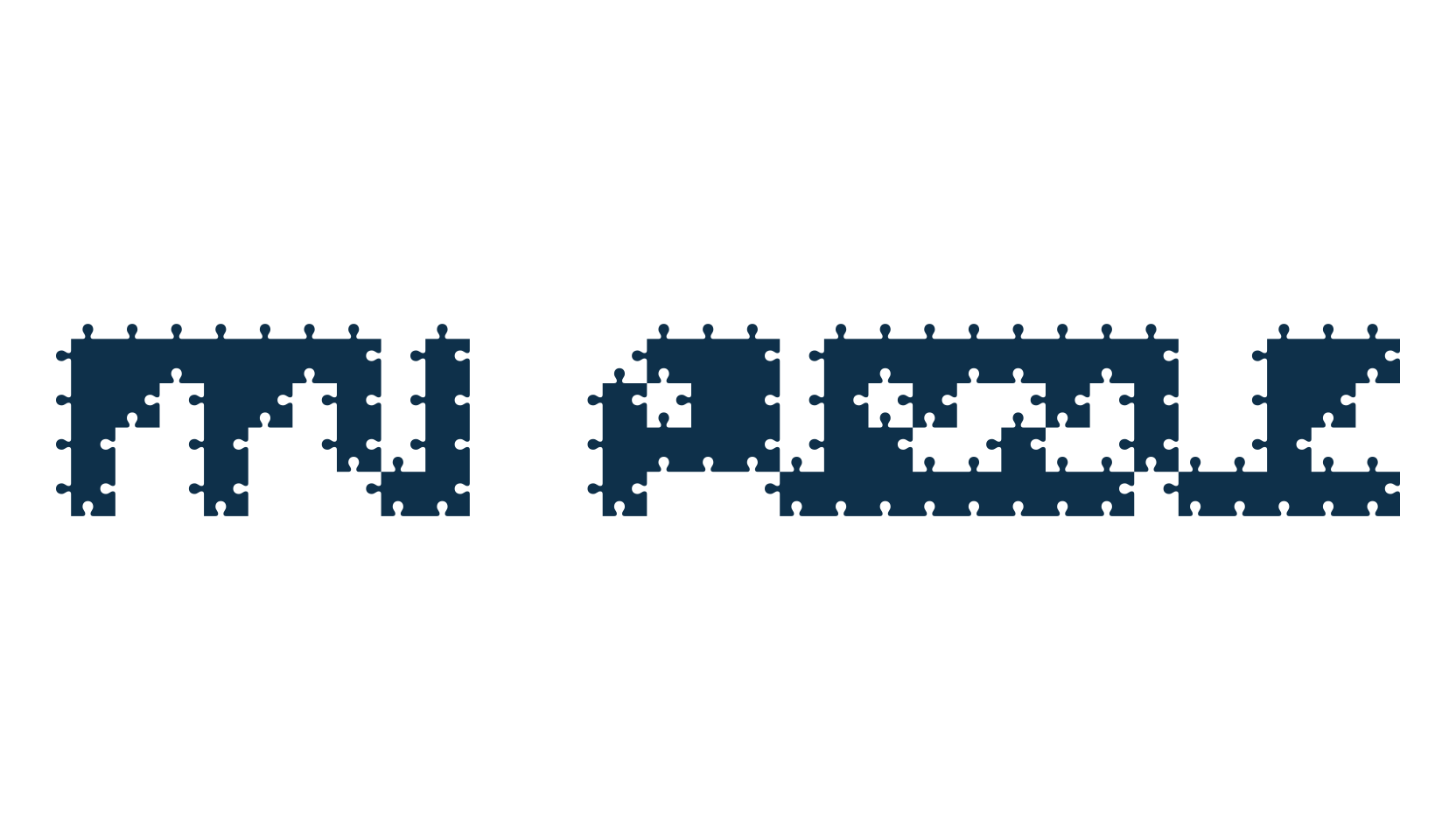 FFU Puzzle, fancy decorative font preview