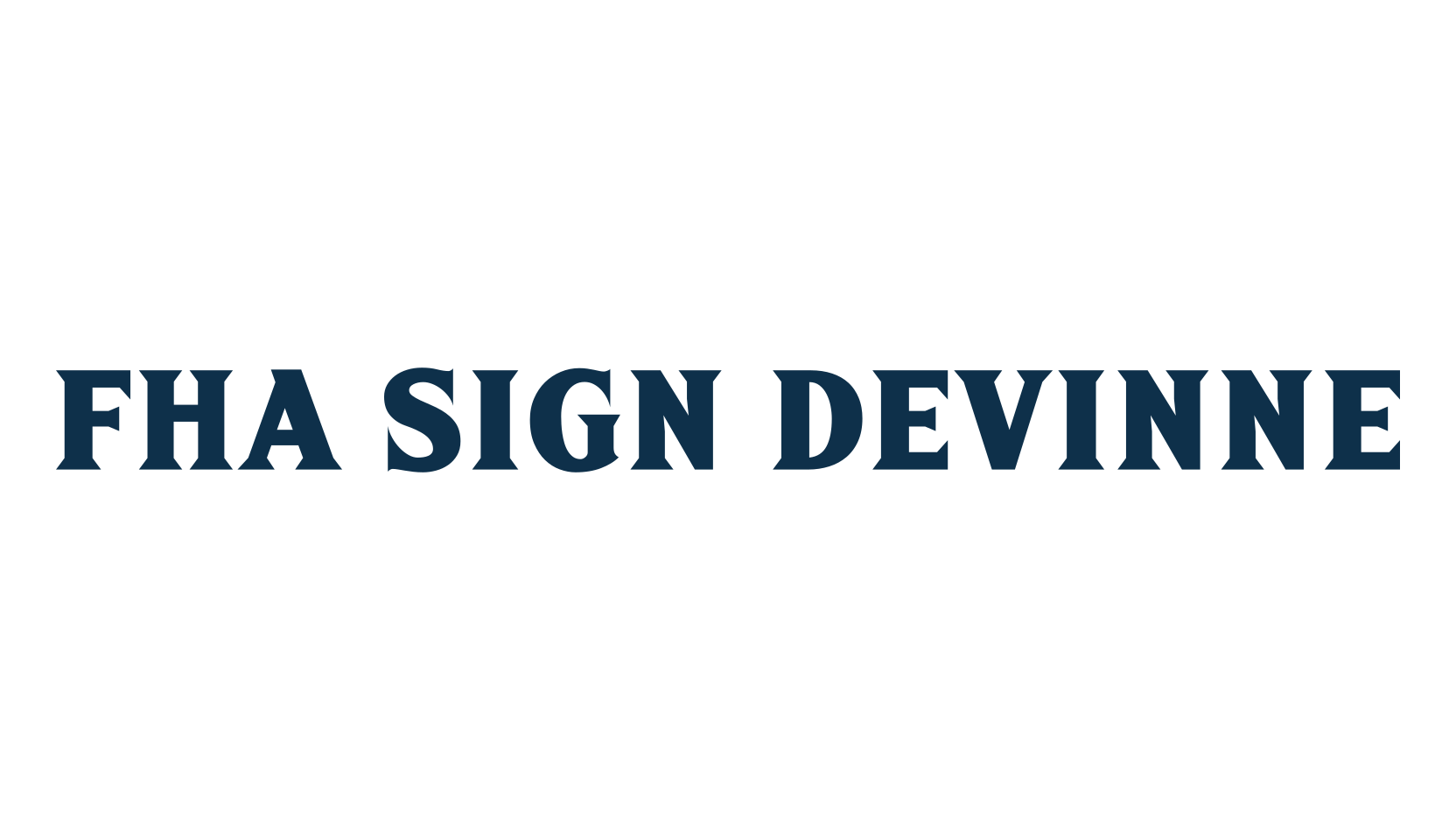 FHA Sign Devinne, fancy retro decorative font preview
