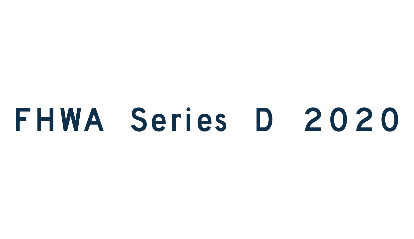 FHWA Series D 2020, basic sans serif font preview