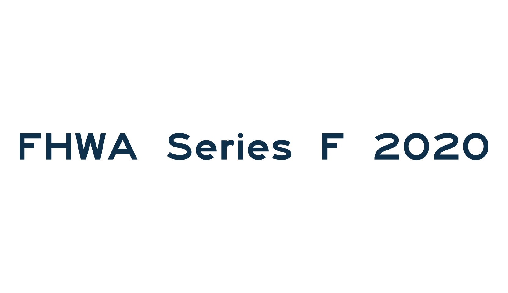 FHWA Series F 2020, sans serif font preview