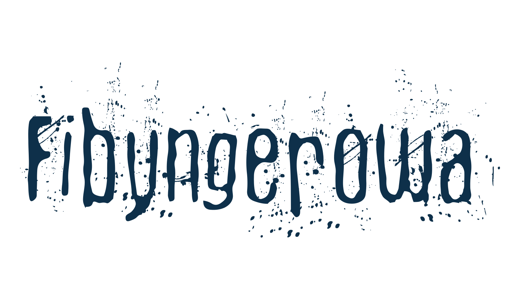 Fibyngerowa, destroy font preview