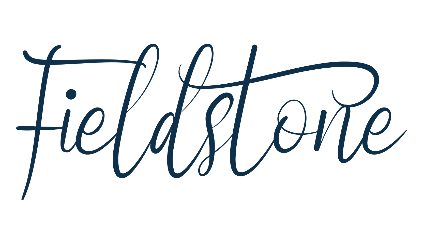 Fieldstone, calligraphy font preview