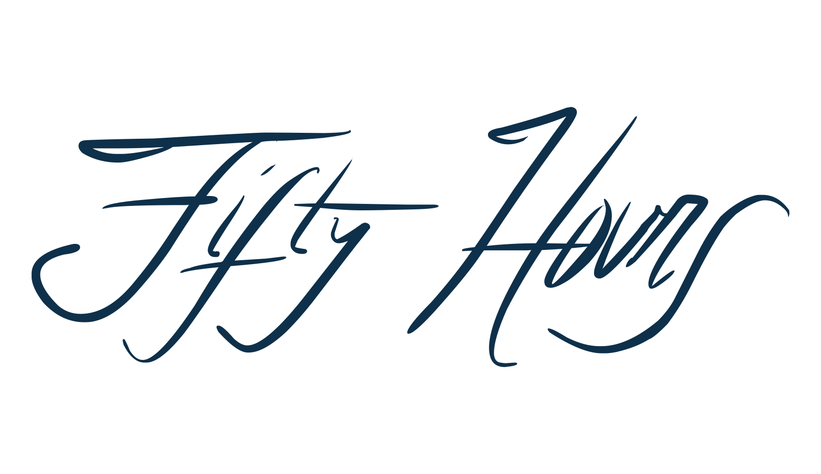Fifty Hours, handwriting font preview