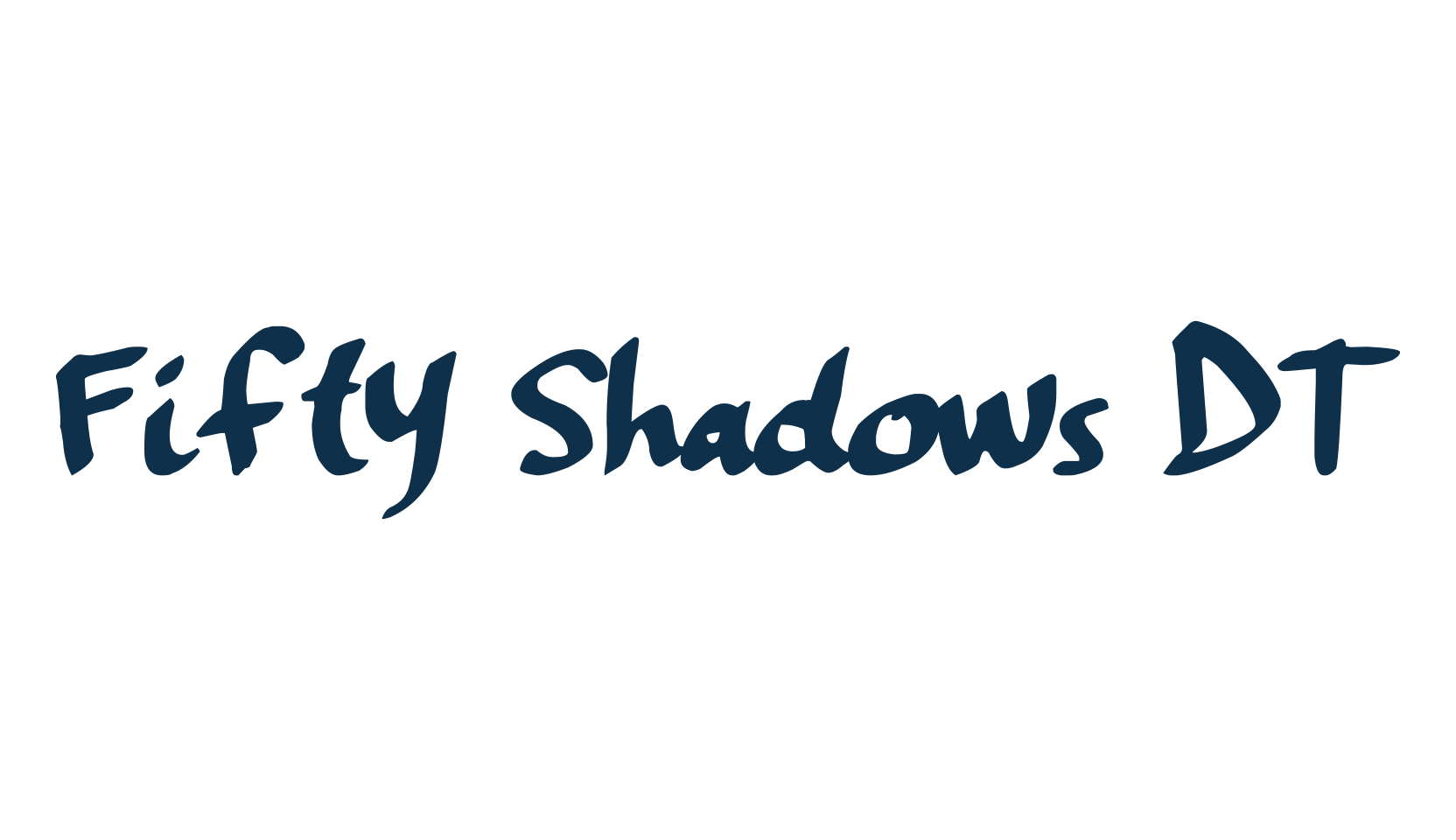 Fifty Shadows DT, script handwritten fancy decorative calligraphy font preview