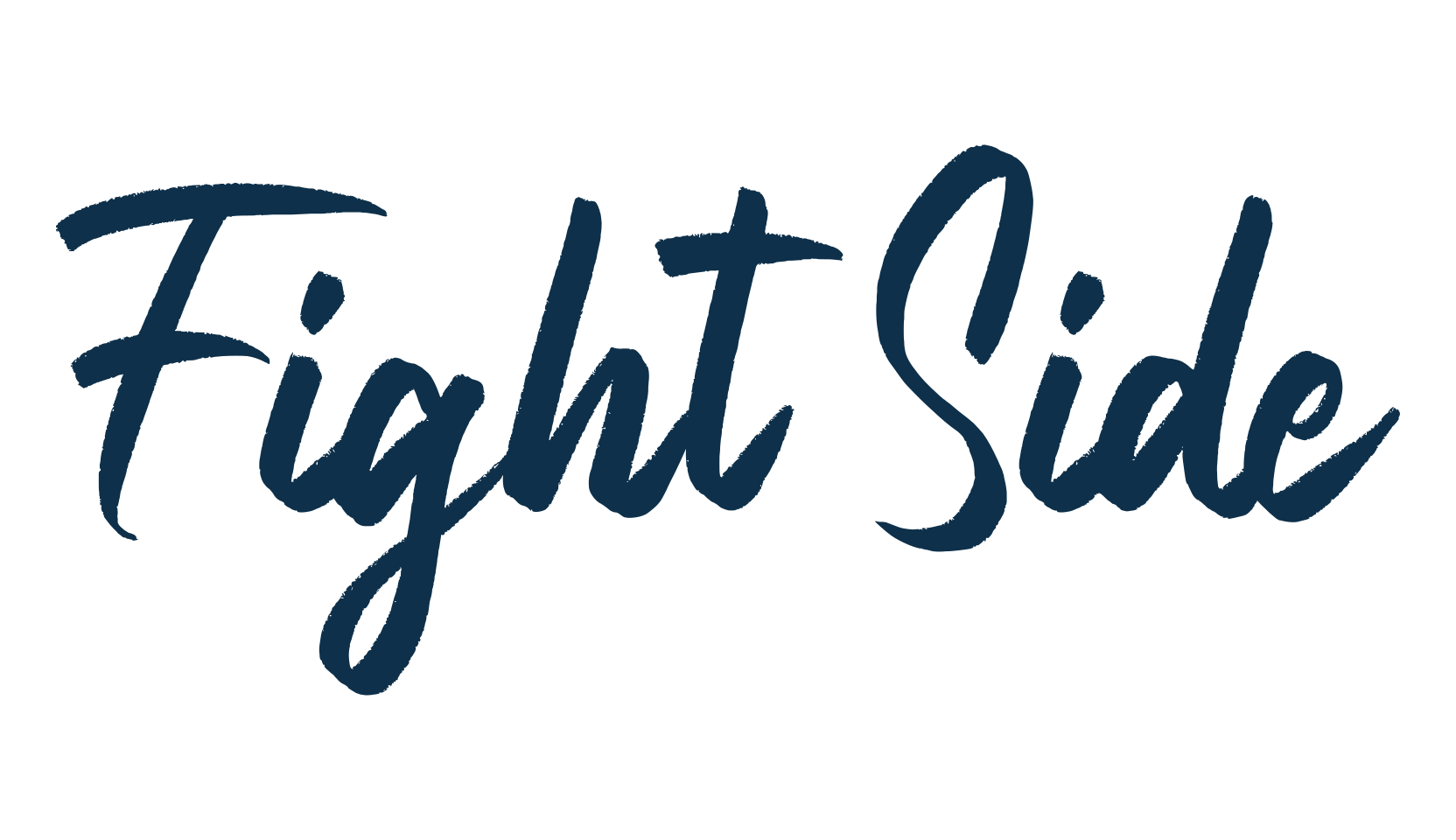 Fight Side, brush font preview