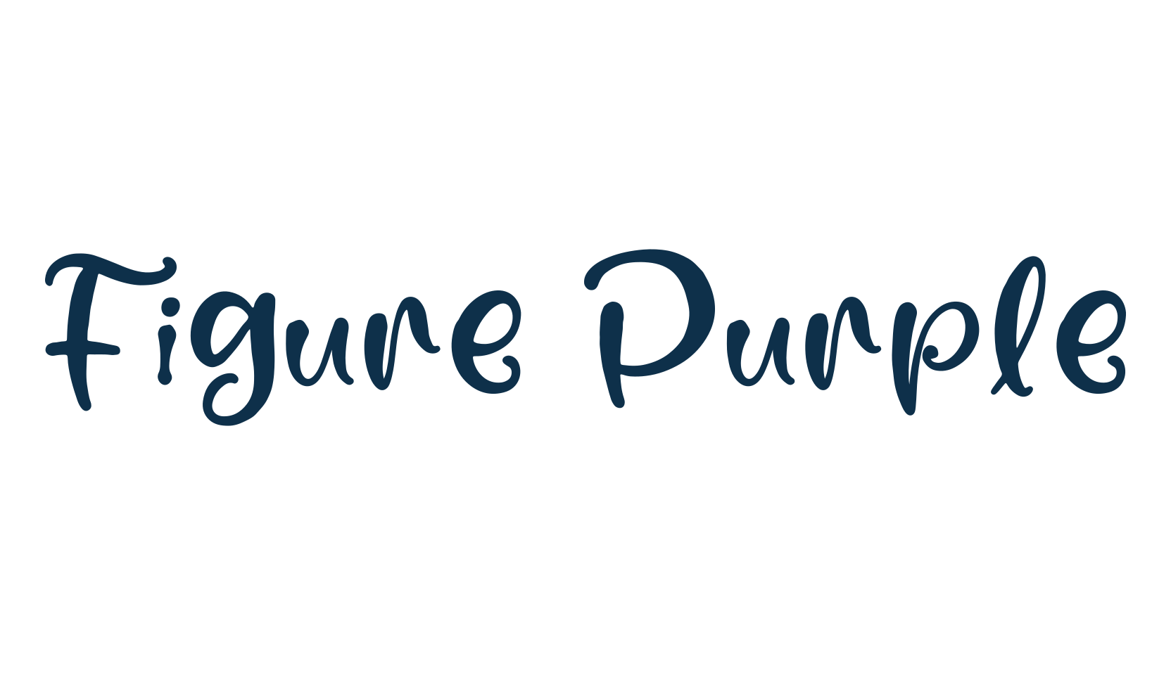 Figure Purple, fancy various decorative script calligraphy font preview