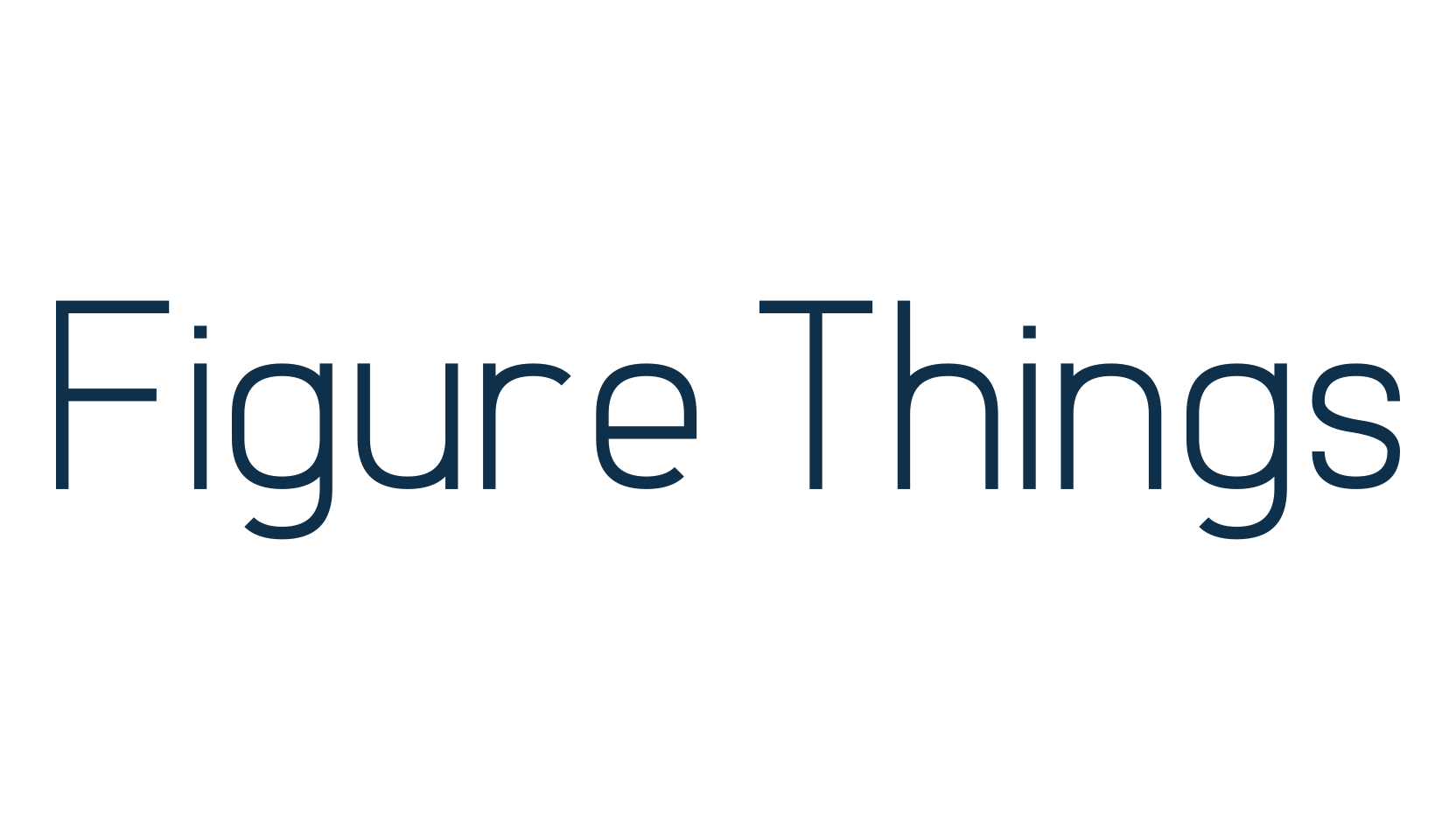 Figure Things, sans serif font preview