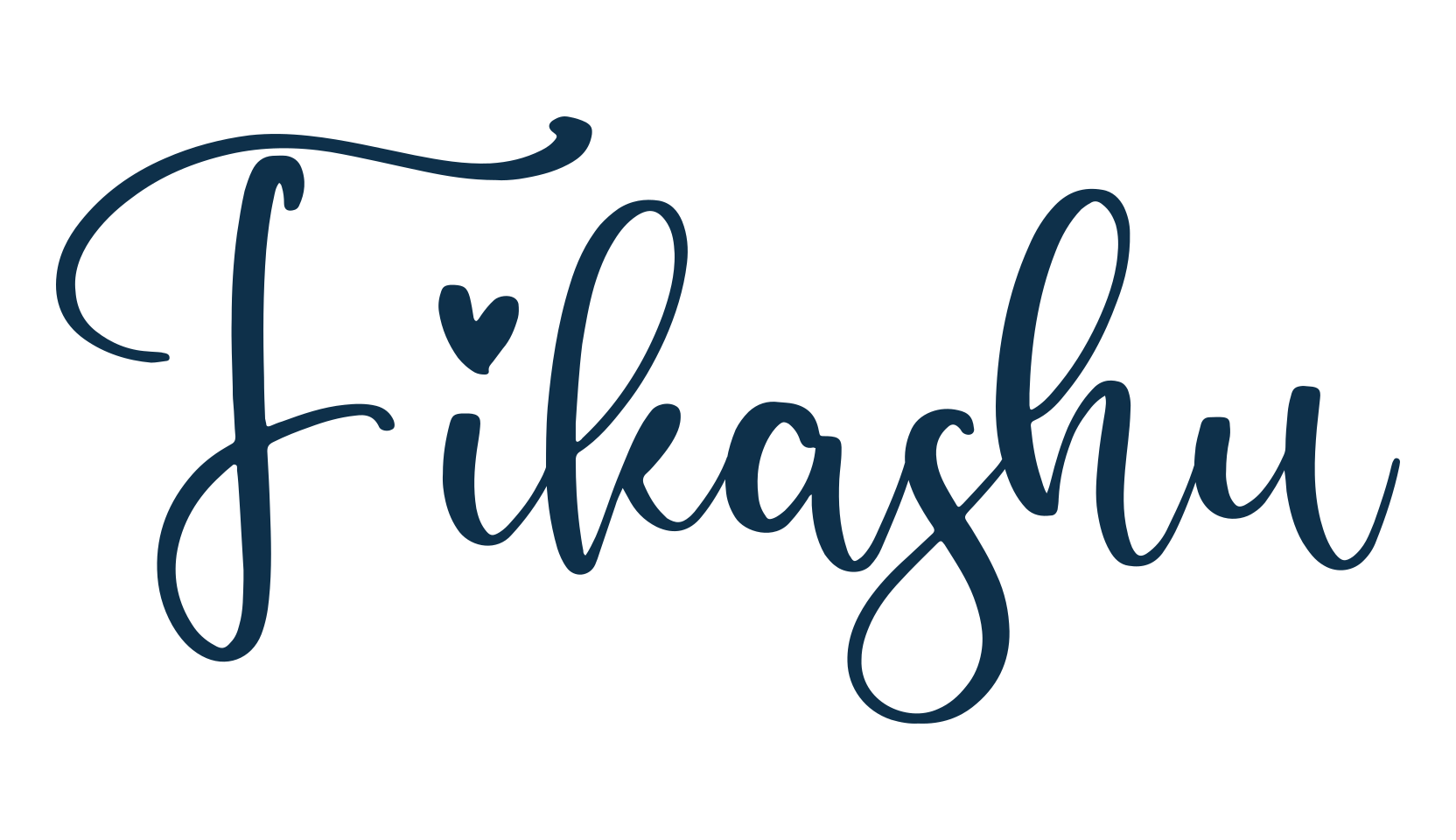 Fikashu, fancy decorative font preview