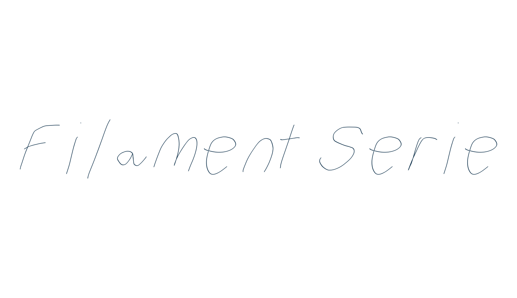 Filament Serie, handwriting font preview