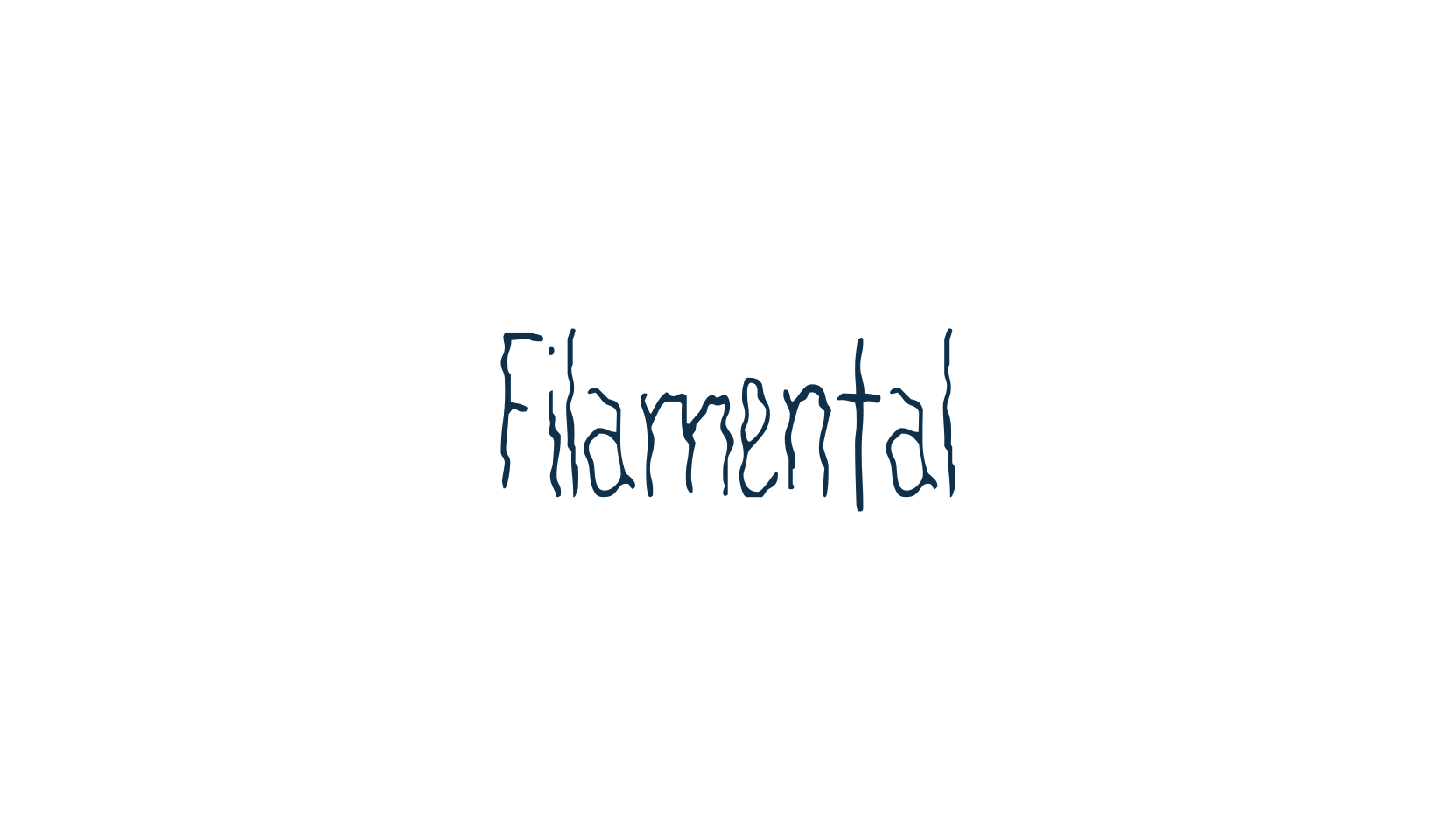 Filamental, fancy distorted decorative font preview