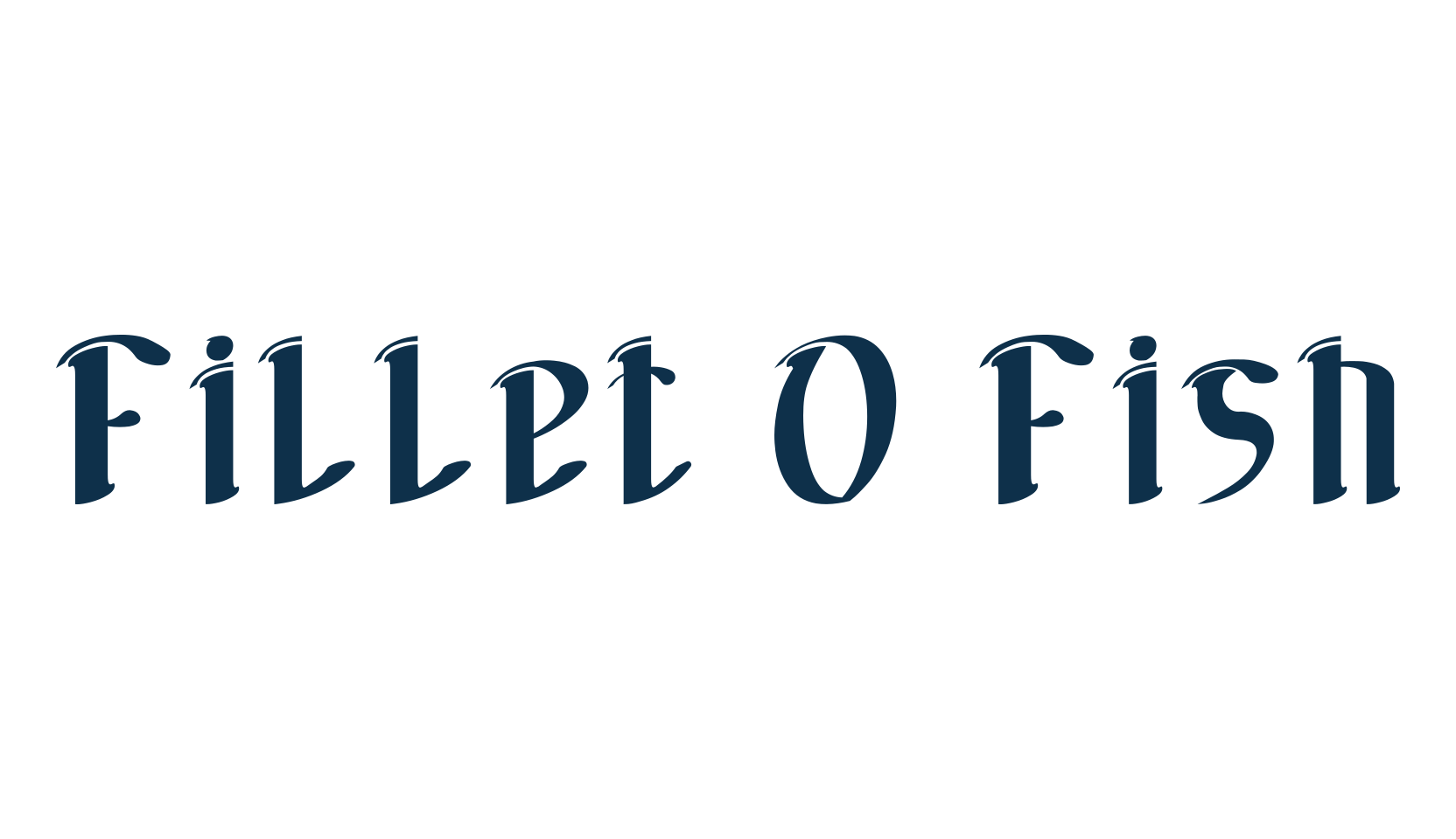 Fillet O Fish, fancy various decorative font preview
