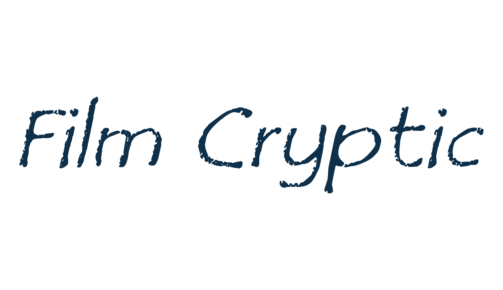 Film Cryptic, eroded font preview