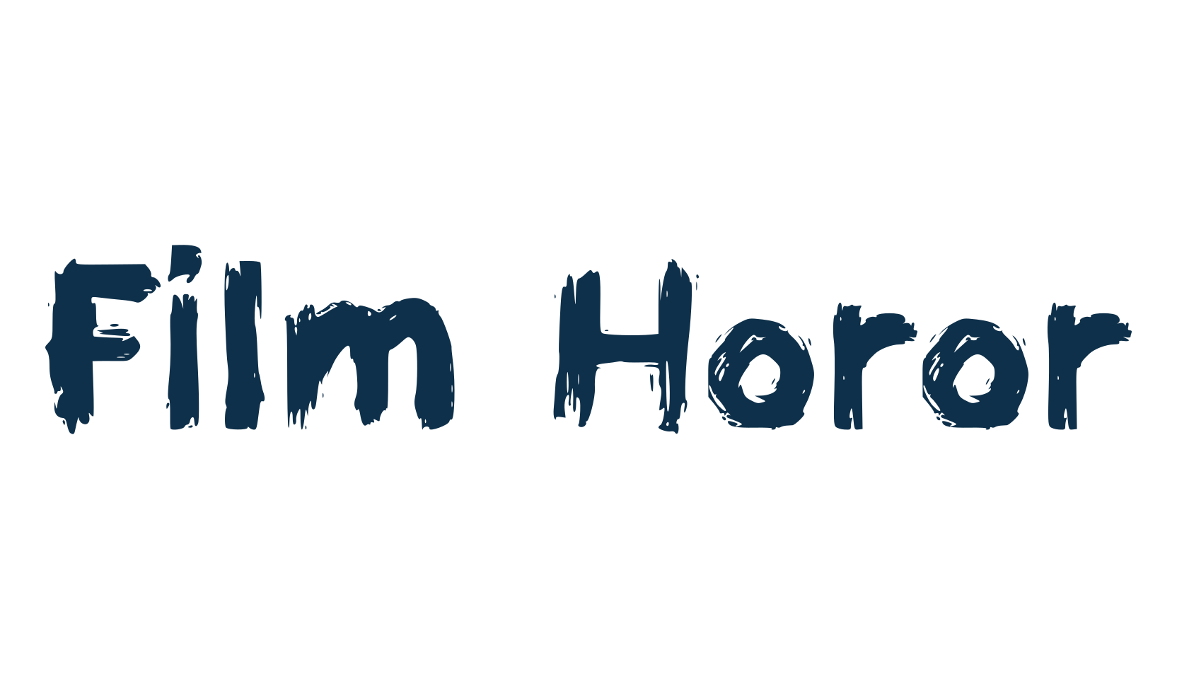 Film Horor, halloween font preview