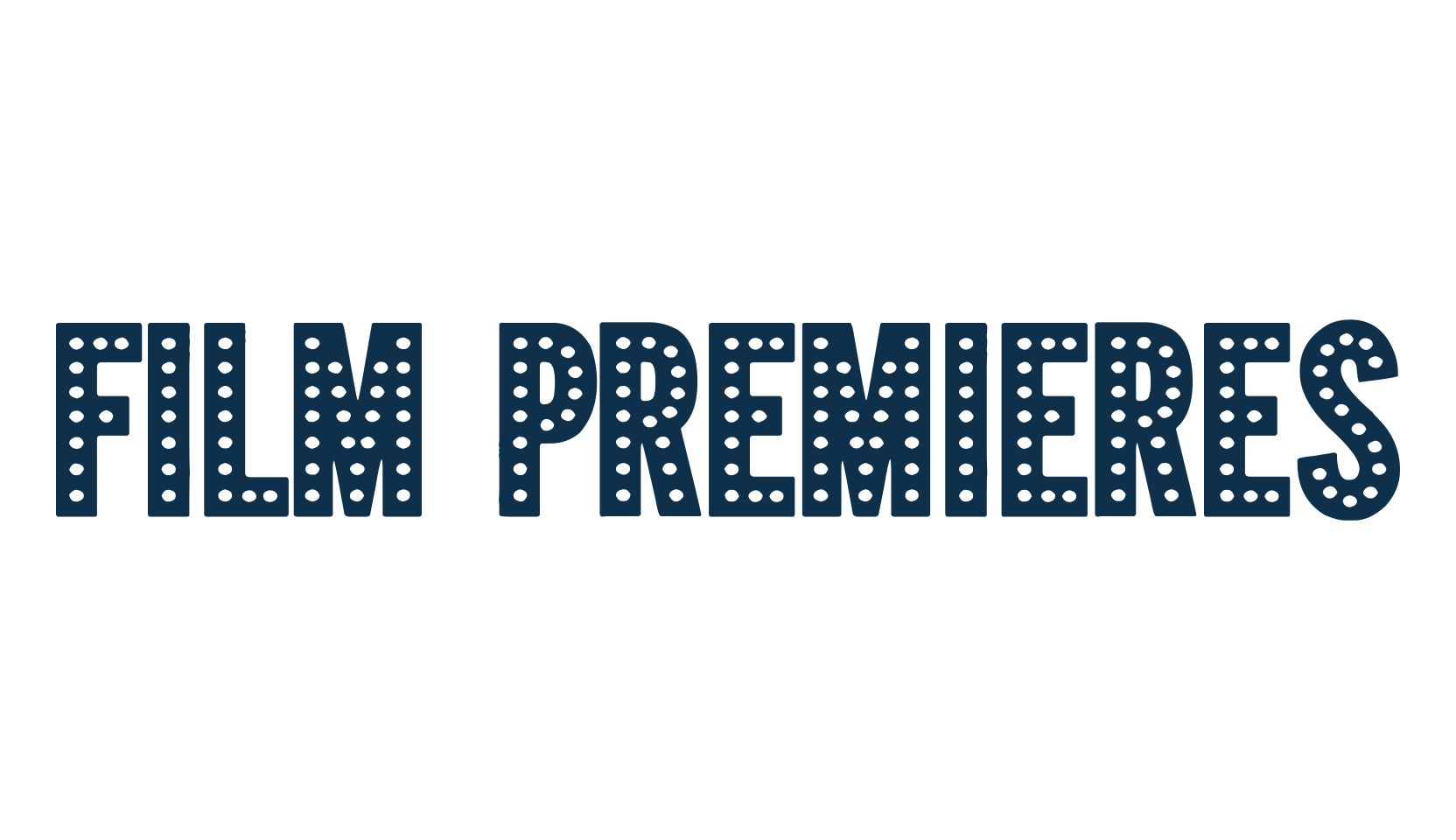 Film Premieres, decorative font preview