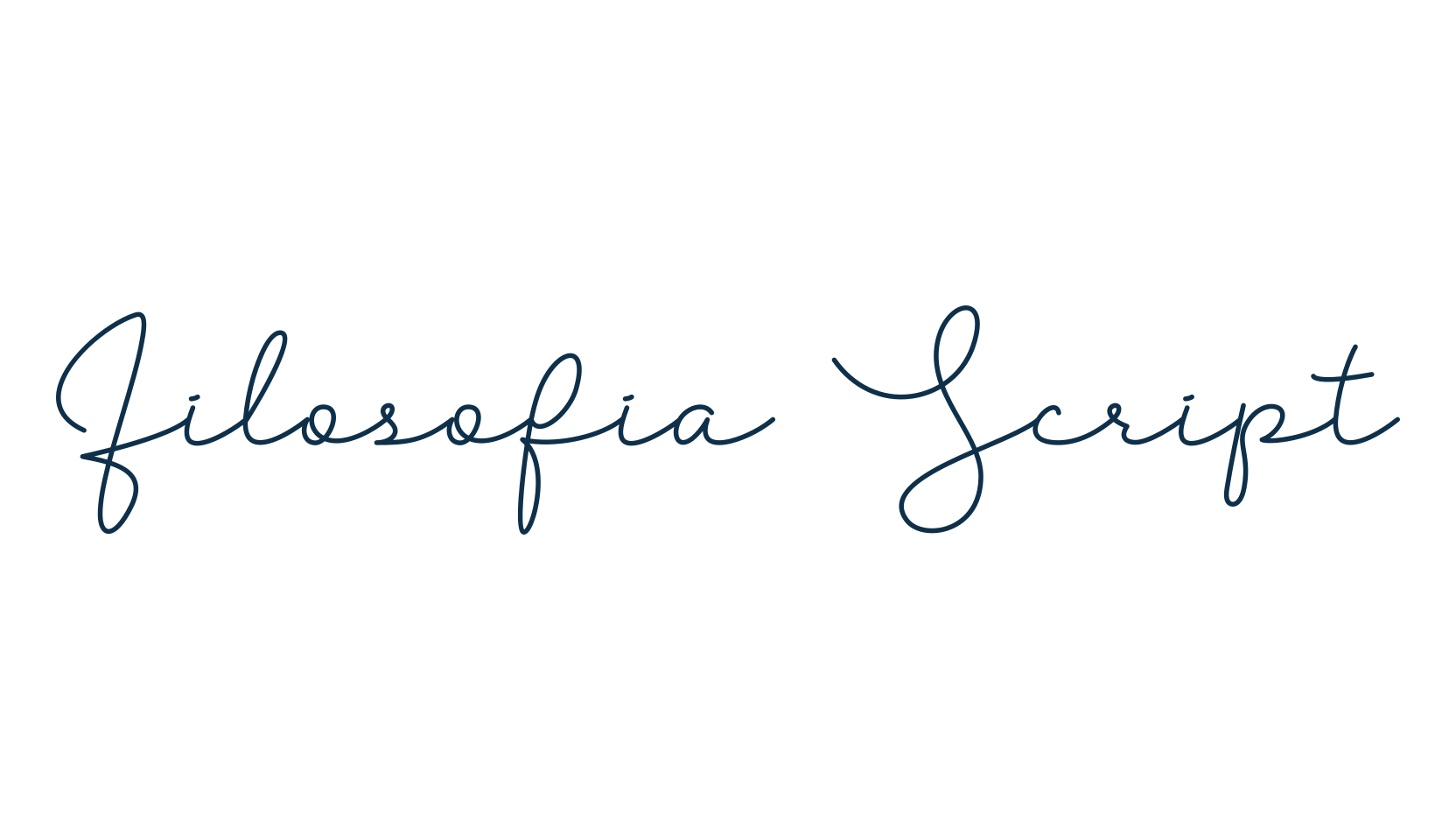 Filosofia Script, script handwritten fancy decorative calligraphy font preview